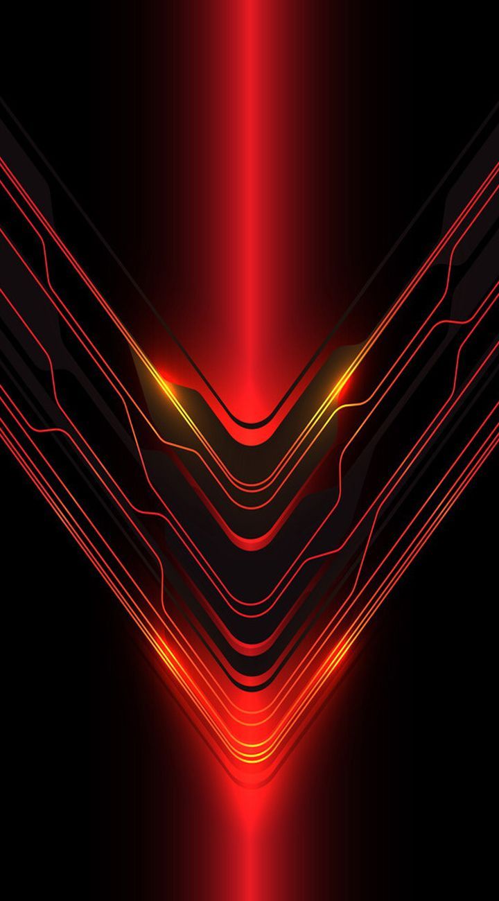 720x1300 Red and Black Abstract Lines Wallpaper. Red background tech art, Red technology wallpaper, Abstract red tech design