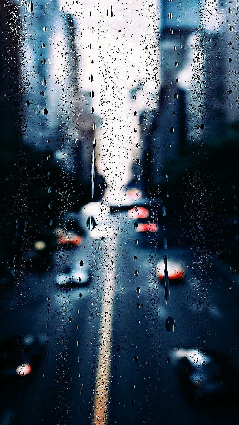 800x1422 Rain, rainy, city day, tumblr, street, HD phone wallpaper