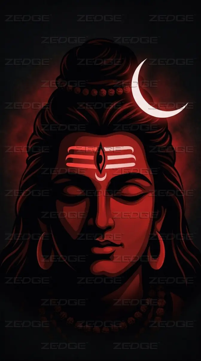 672x1206 Mahadev Third Eye Shadow 4K Wallpaper wallpaper