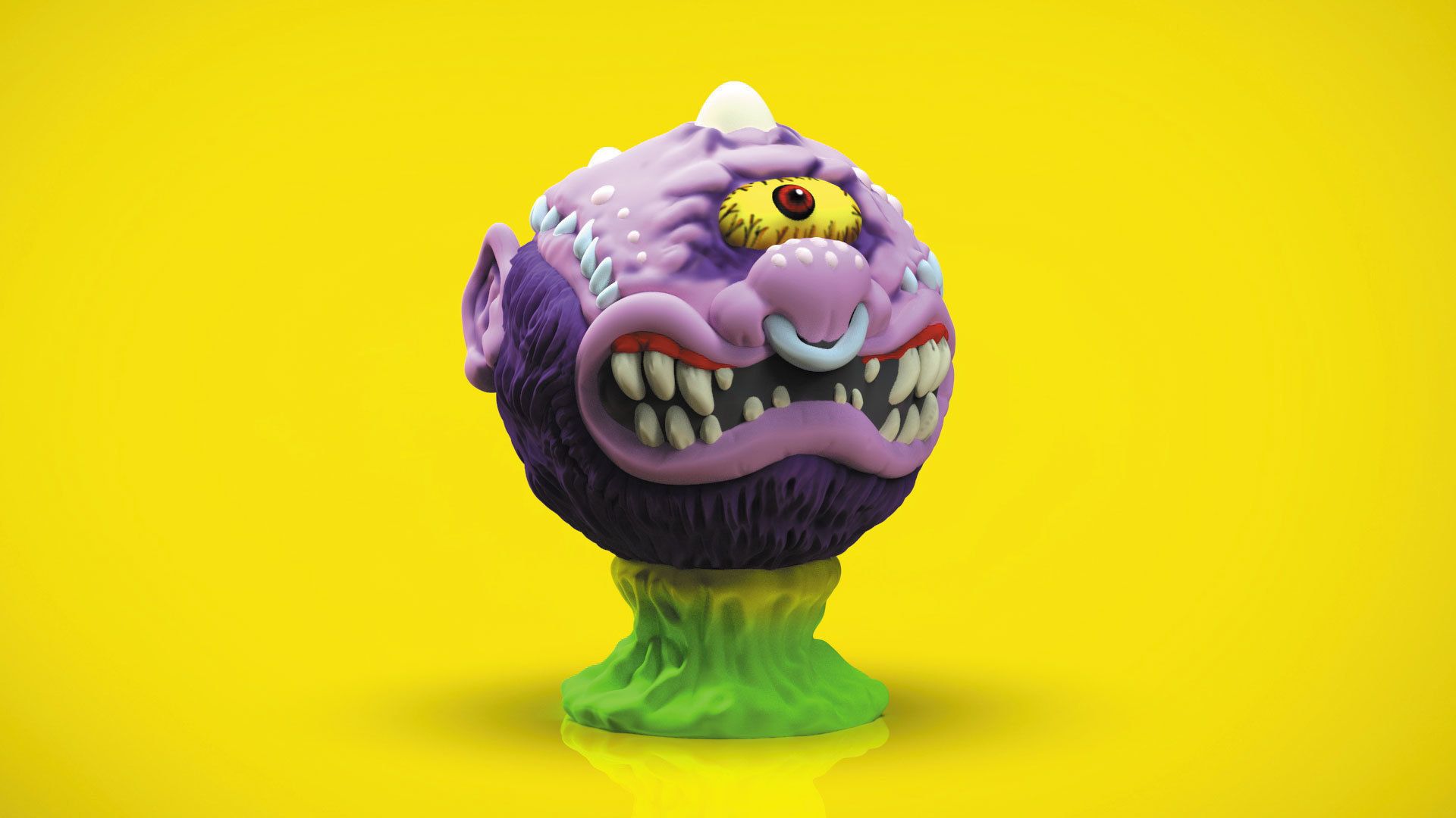 1920x1080 MADBALL HORN HEAD 3D PRINT MODEL FAN ART 3D model 3D printable