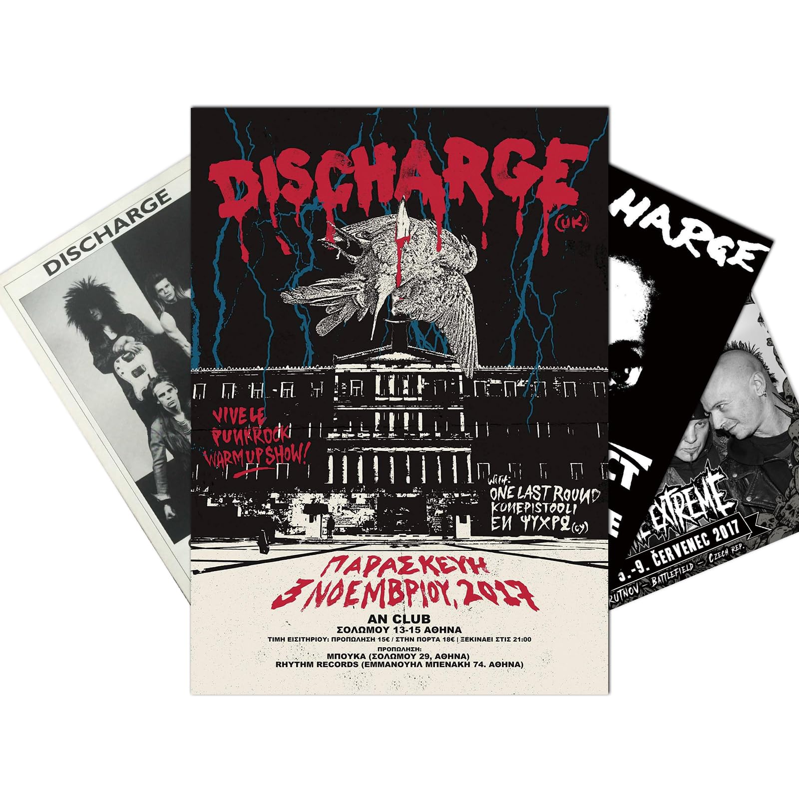 1600x1600 Discharge Band Poster Punk Music Posters Wall Home Decor Living Room Bedroom Art Decorative Painting HD Printing Frameless Poster Collage Kit 10 x 14 : Amazon.sg: Home