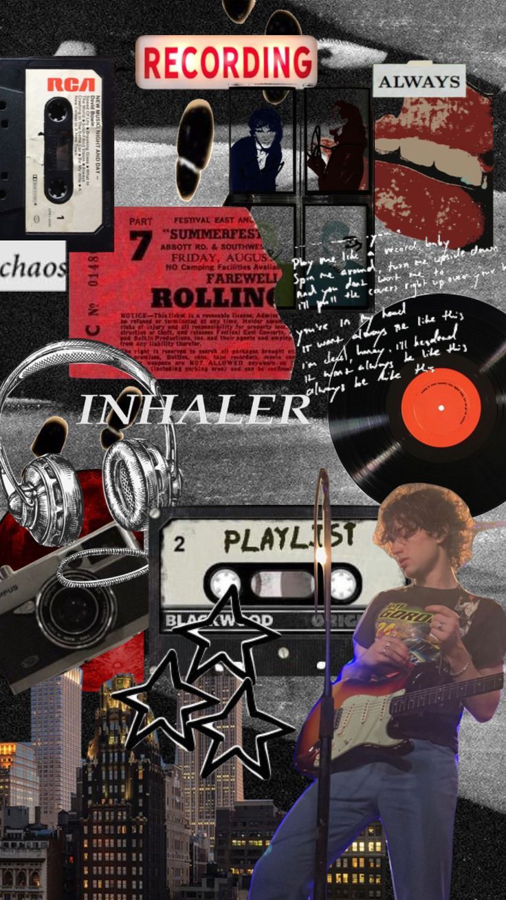 736x1308 Shuffles. Band collage wallpaper, Inhaler band wallpaper, My music taste