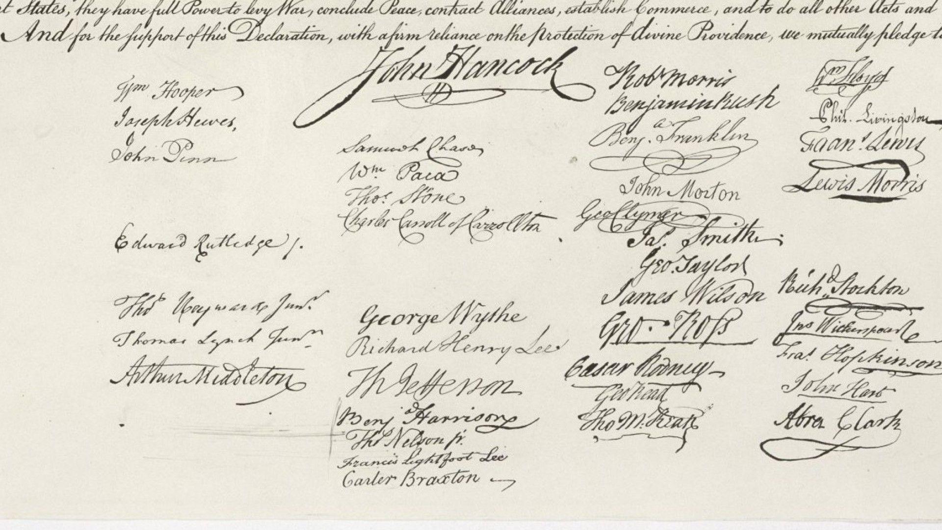 1920x1080 The Declaration Of Independence Wallpaper