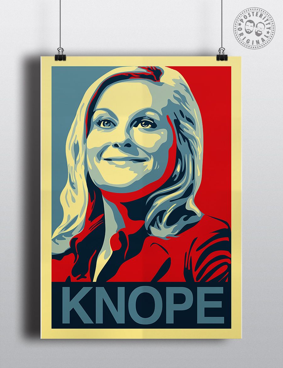 900x1170 LESLIE KNOPE & Rec 'Hope' Poster Shepard Fairey style