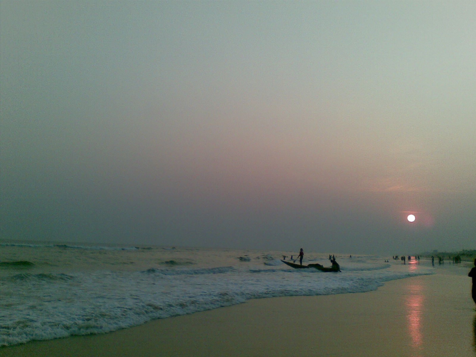 1600x1200 Puri beach twilight
