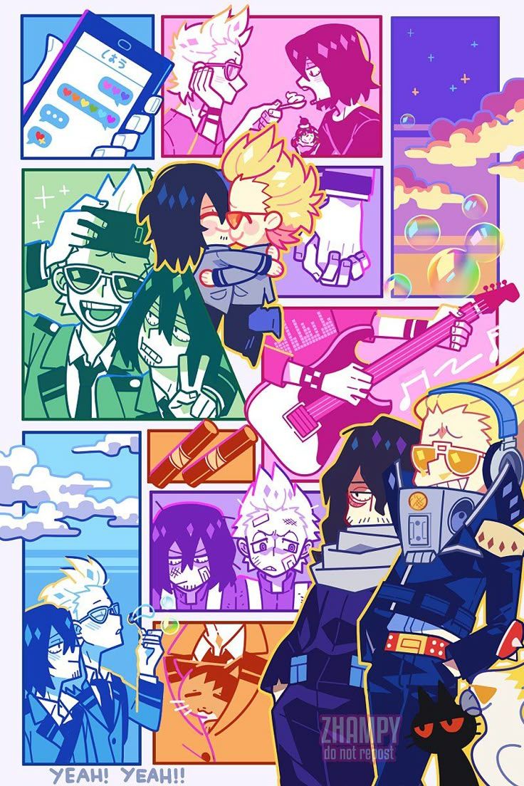 736x1104 Erasermic official art. Aizawa mha wallpaper, Erasermic wallpaper, Bakudeku