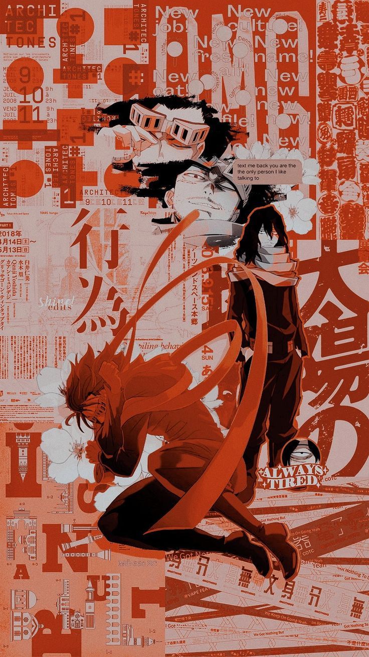 736x1308 Aizawa Lockscreen // BNHA // on Twitter