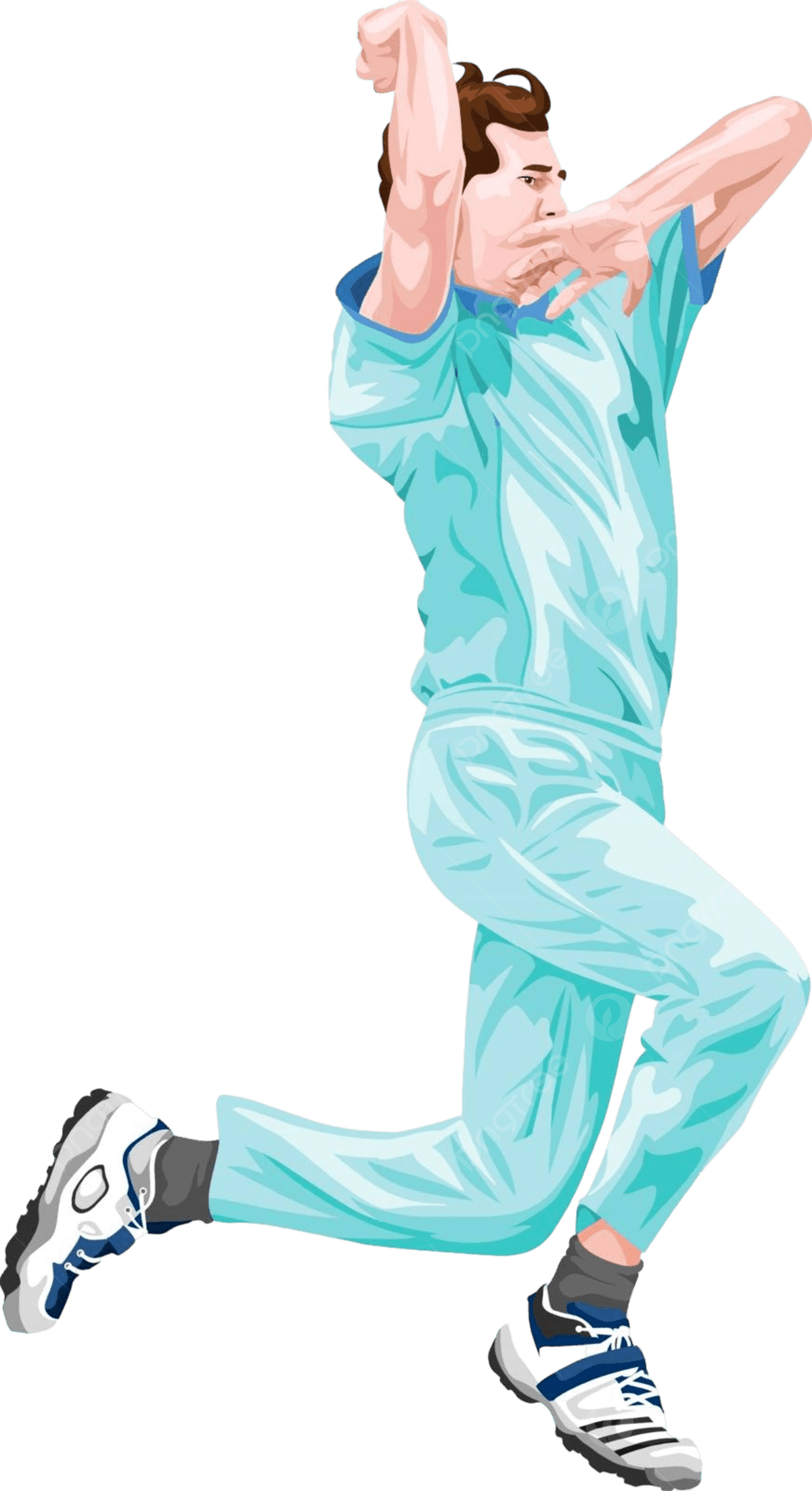 1200x2202 Vector Of Cricket Bowler In Action Propelling Man Sports Vector, Propelling, Man, Sports Illustration Background And Wallpaper For Free Download