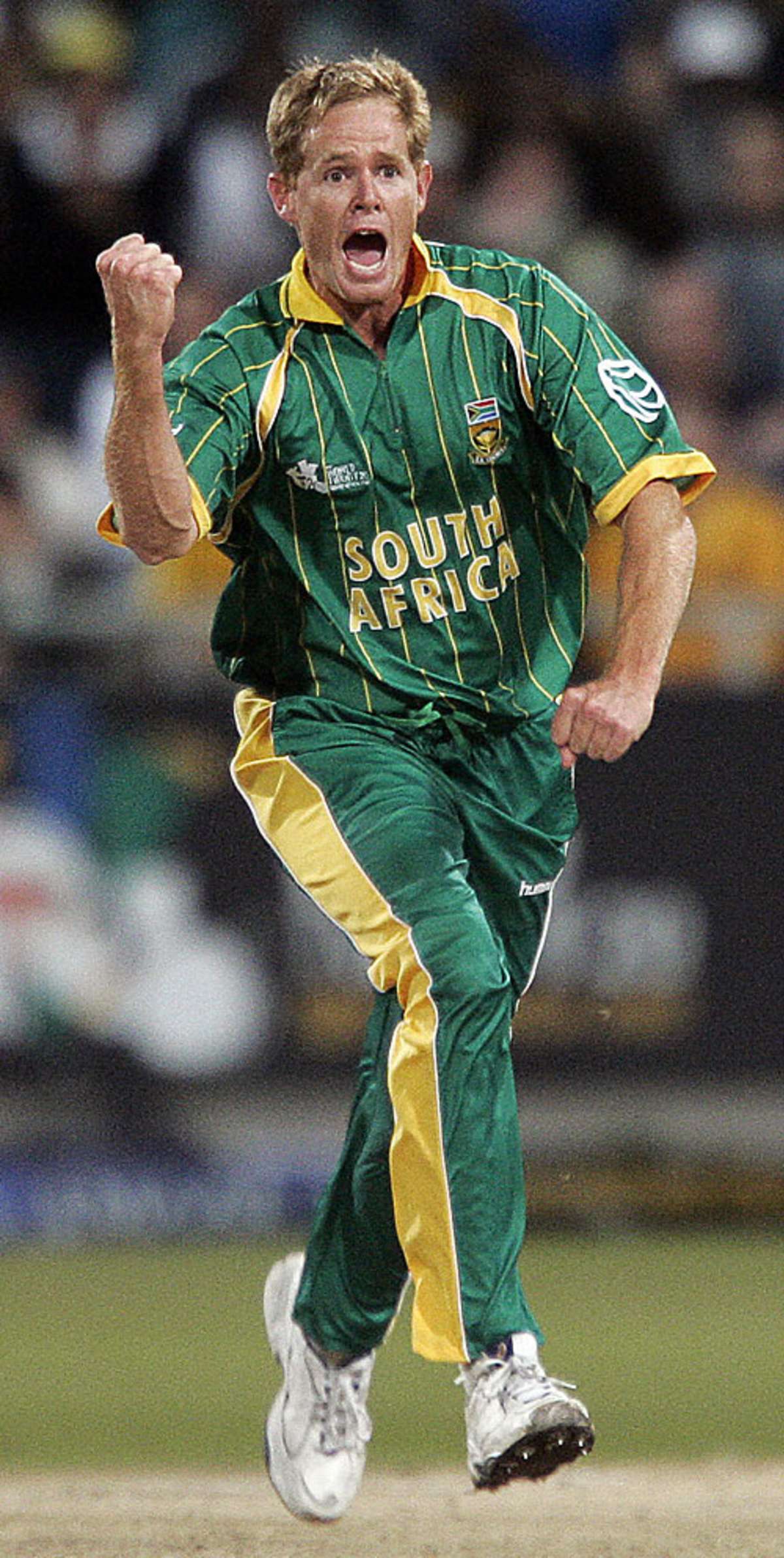 1200x2383 Shaun Pollock hurdles the stumps to celebrate his dismissal of Paul Collingwood