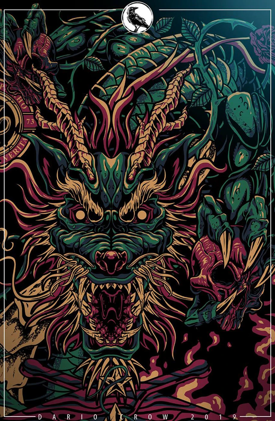 915x1400 AKRHO dragons - Behance