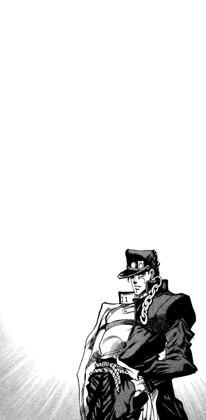 720x1463 Kujo Jotaro Wallpaper. Jojo wallpaper jotaro, Jotaro manga, Star platinum black and white