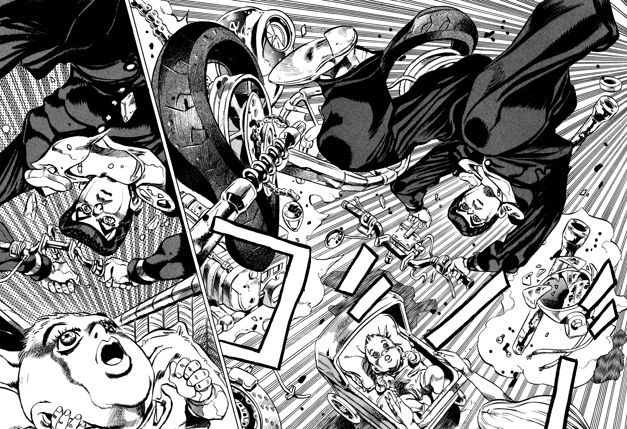 2028x1388 Josuke Higashikata in Action. JoJo's Bizarre Adventure HD Manga Wallpaper