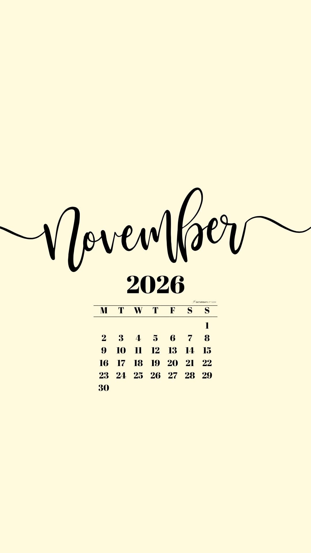 1080x1920 November Phone Wallpaper