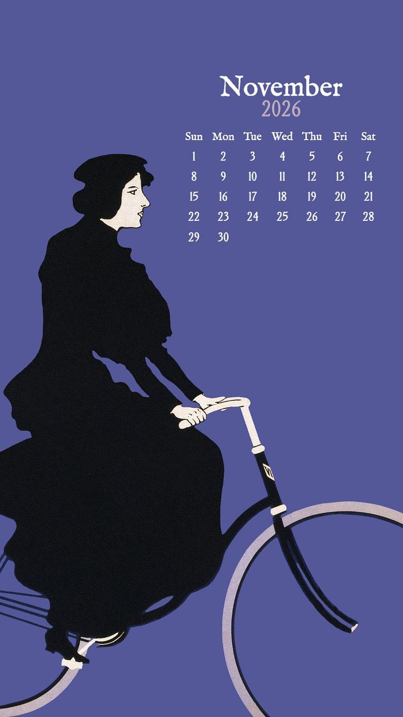 800x1422 October 2026 calendar mobile wallpaper. Premium Editable Template