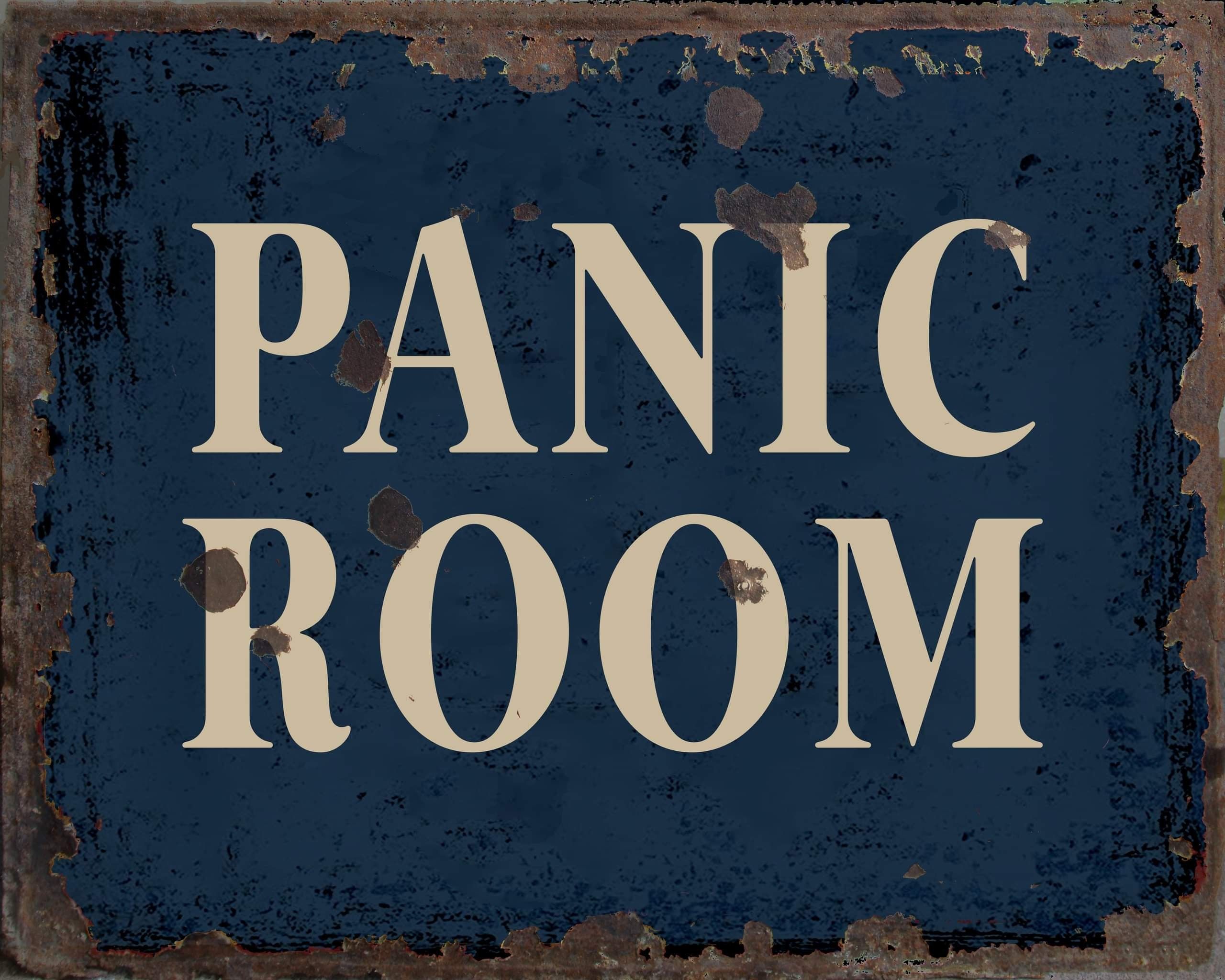 2560x2048 Vintage Panic Room Metal Sign, Panic Room plaque, Panic Room Retro wall sign