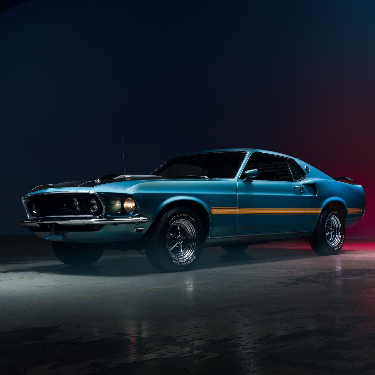 1280x1280 Mustang Mach 1 4K Wallpaper