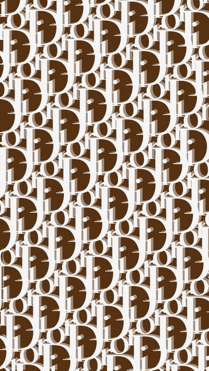 675x1200 Brown and White Circle Pattern Wallpaper. Dior background wallpaper, Brown gucci wallpaper, Dior monogram wallpaper