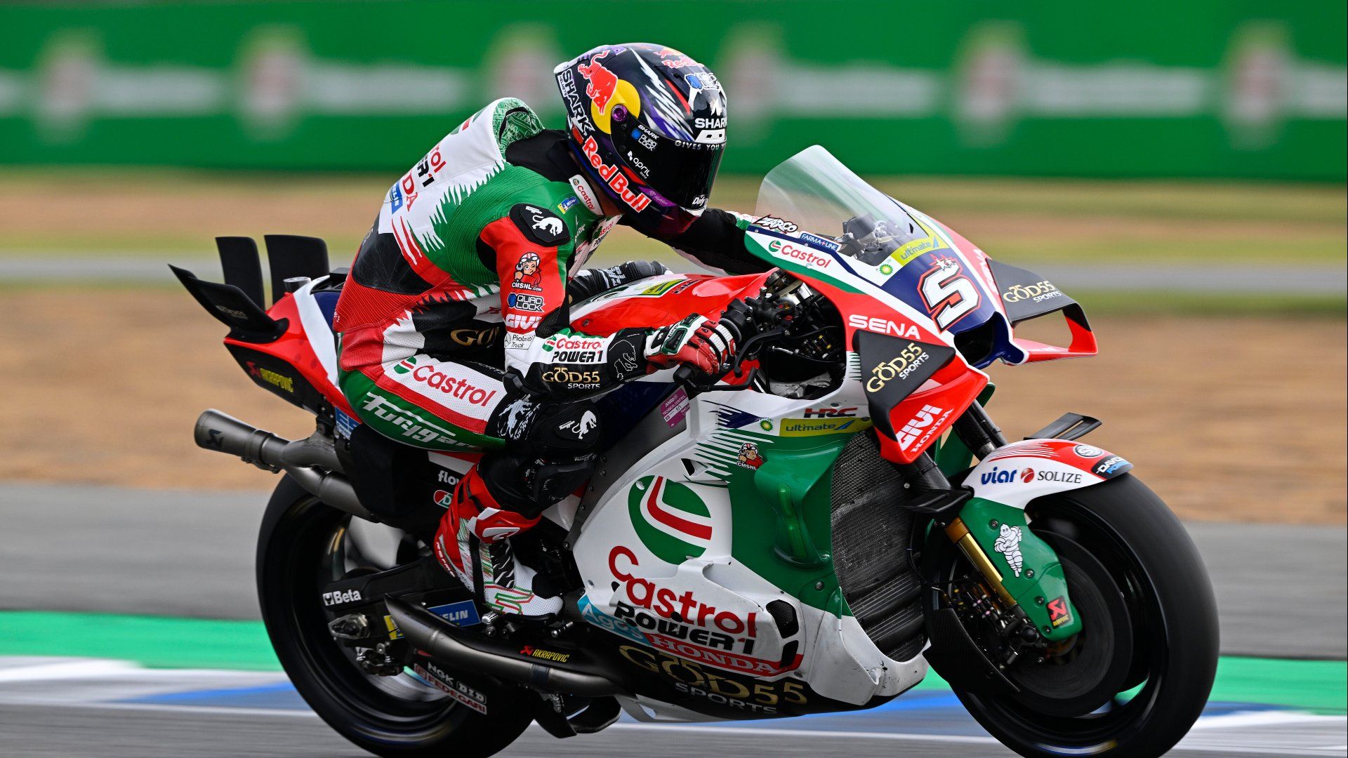 1920x1080 Johann Zarco leads the rainy practice session in Brazil
