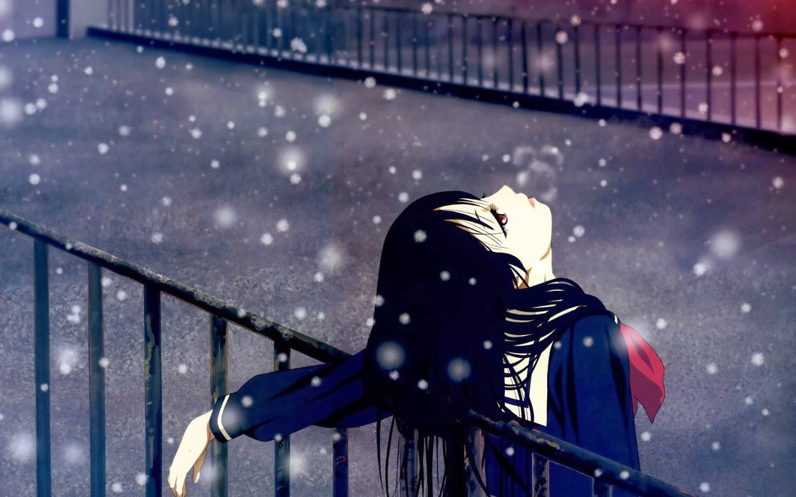 1600x1000 Download Tired Sad Girl Anime Wallpaper