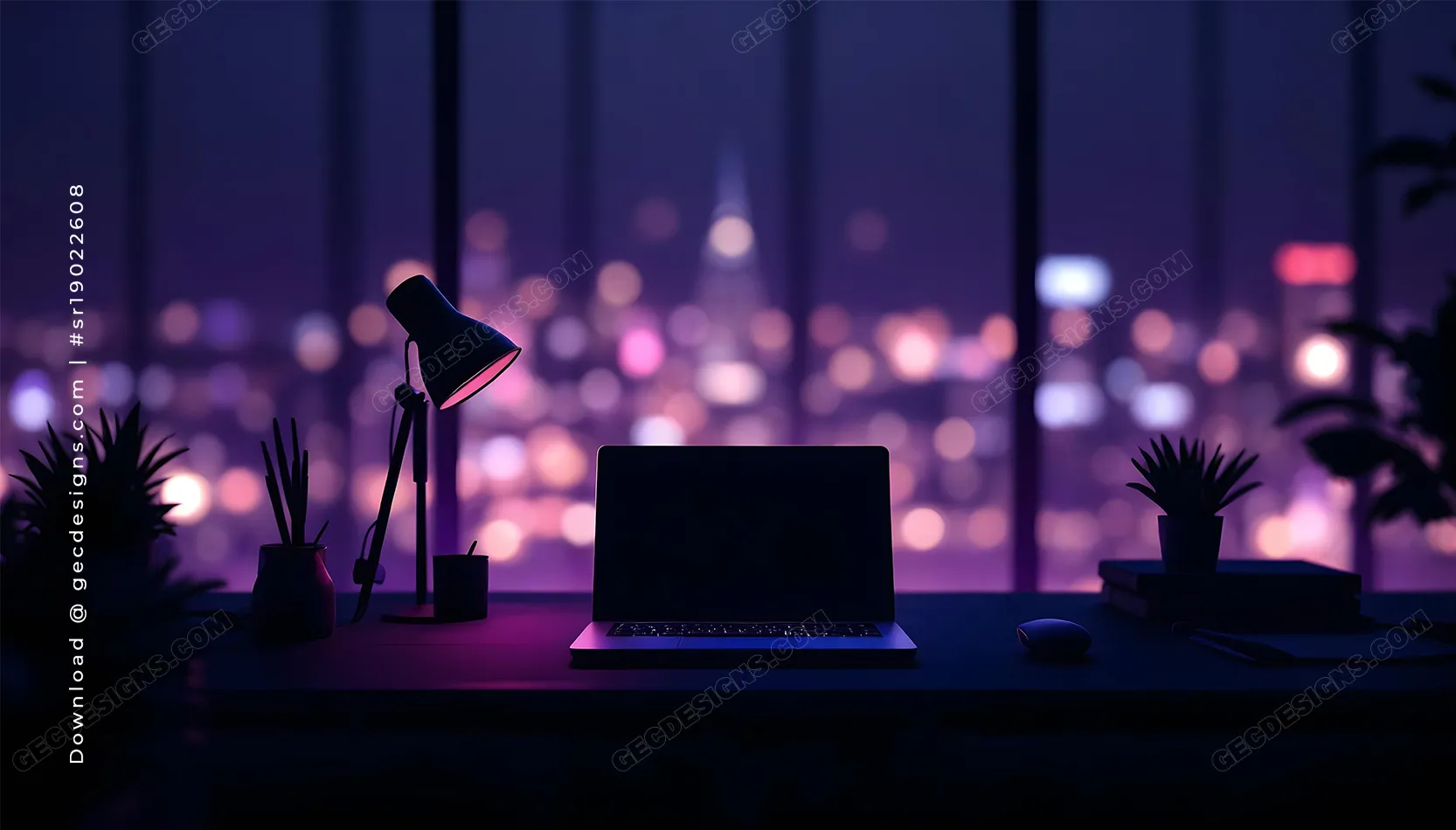 1666x950 Neon City Technology and Developer Wallpaper with Night Coding Setup: Free & Premium Creative Assets