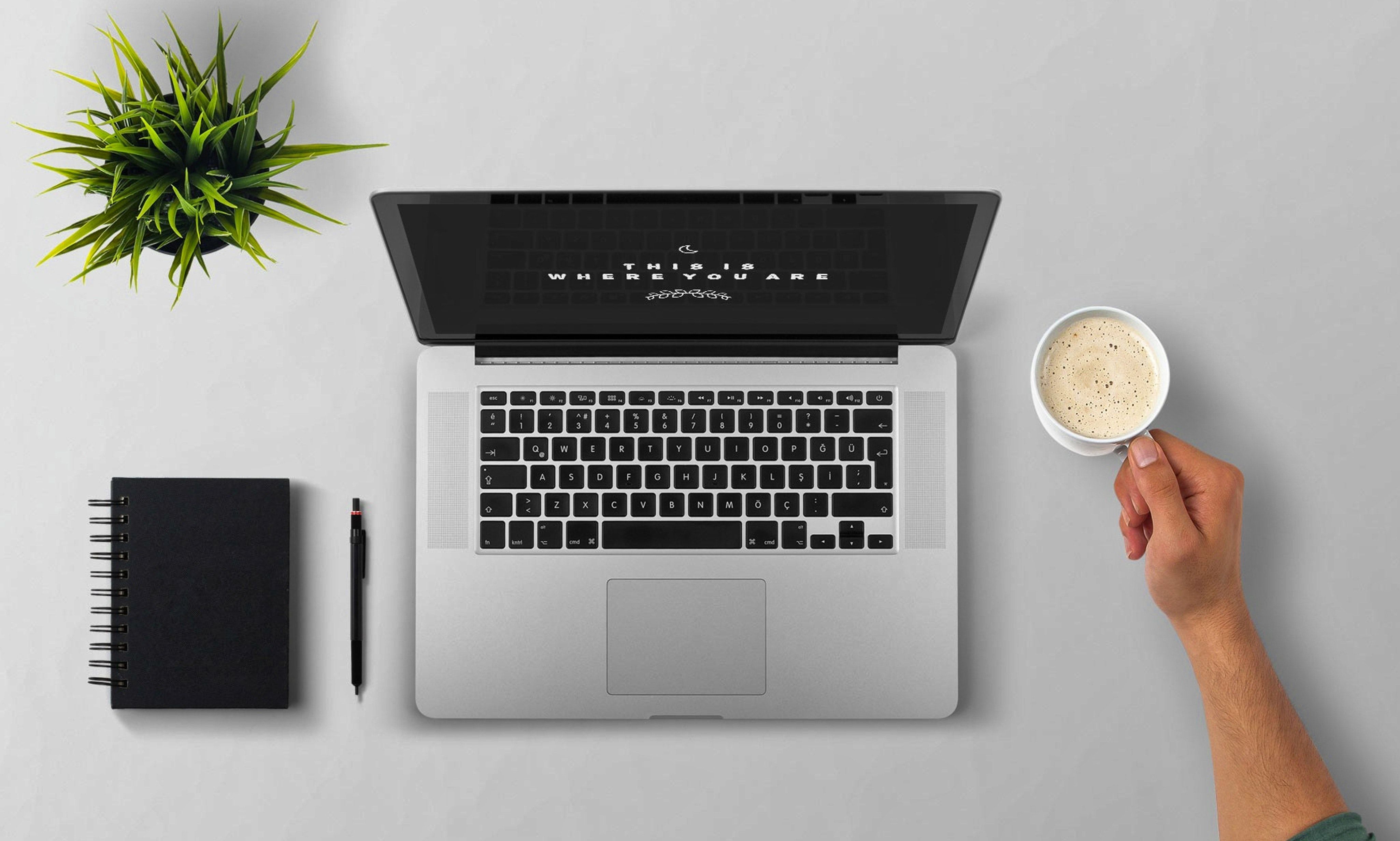 4102x2464 Laptop Table Wallpaper