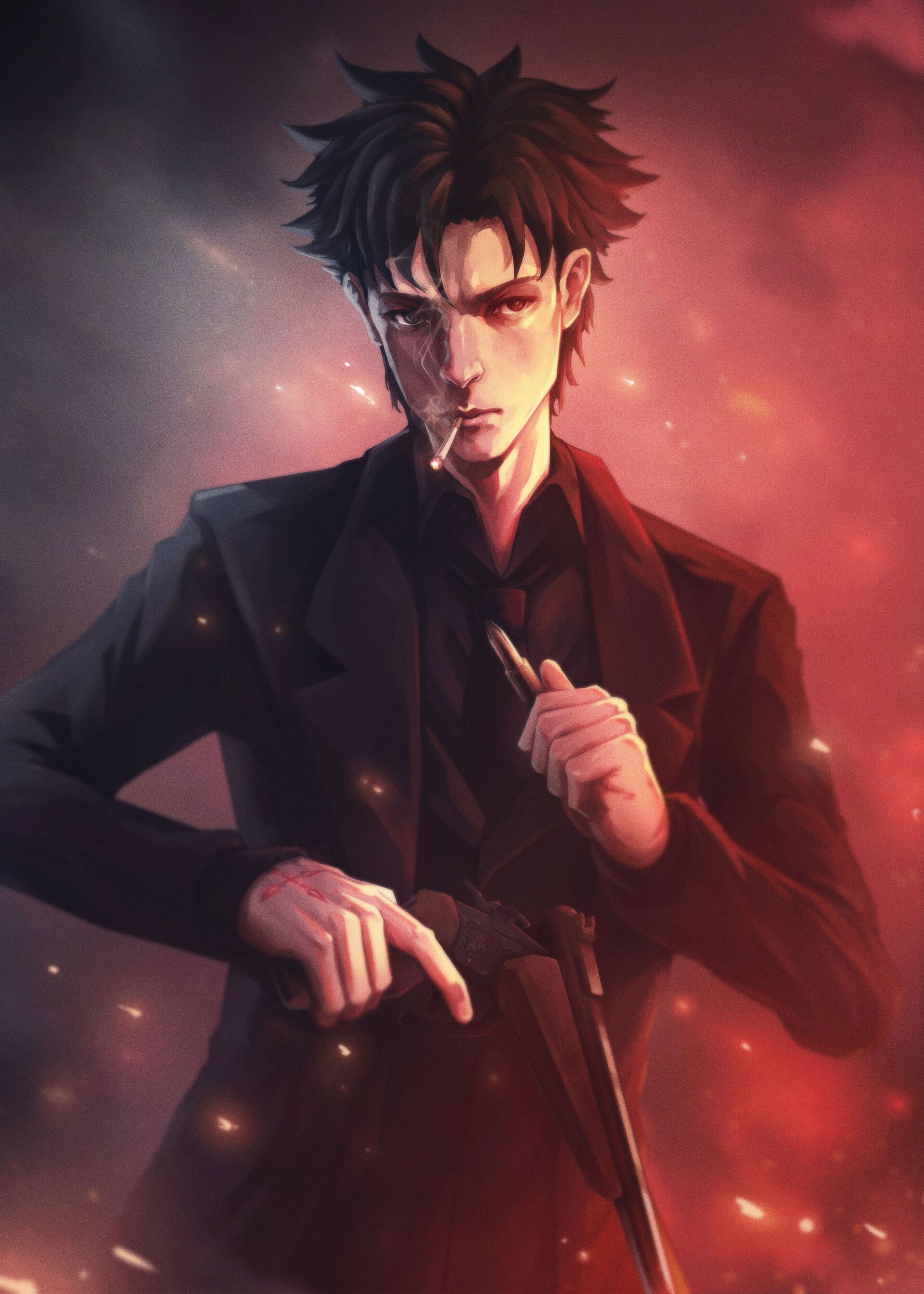 1920x2688 Gilgamesh and Kiritsugu Emiya fanart