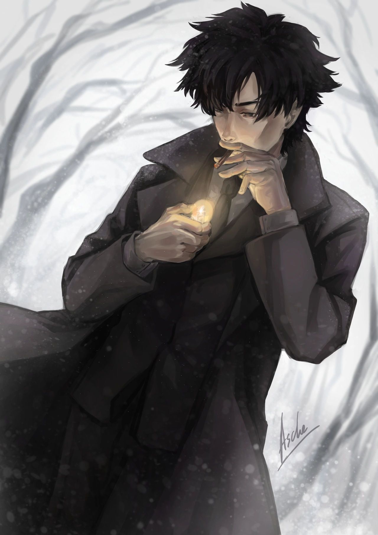 1280x1811 Higan (Ninja Kamuy) Vs Kiritsugu Emiya (Fate Zero)