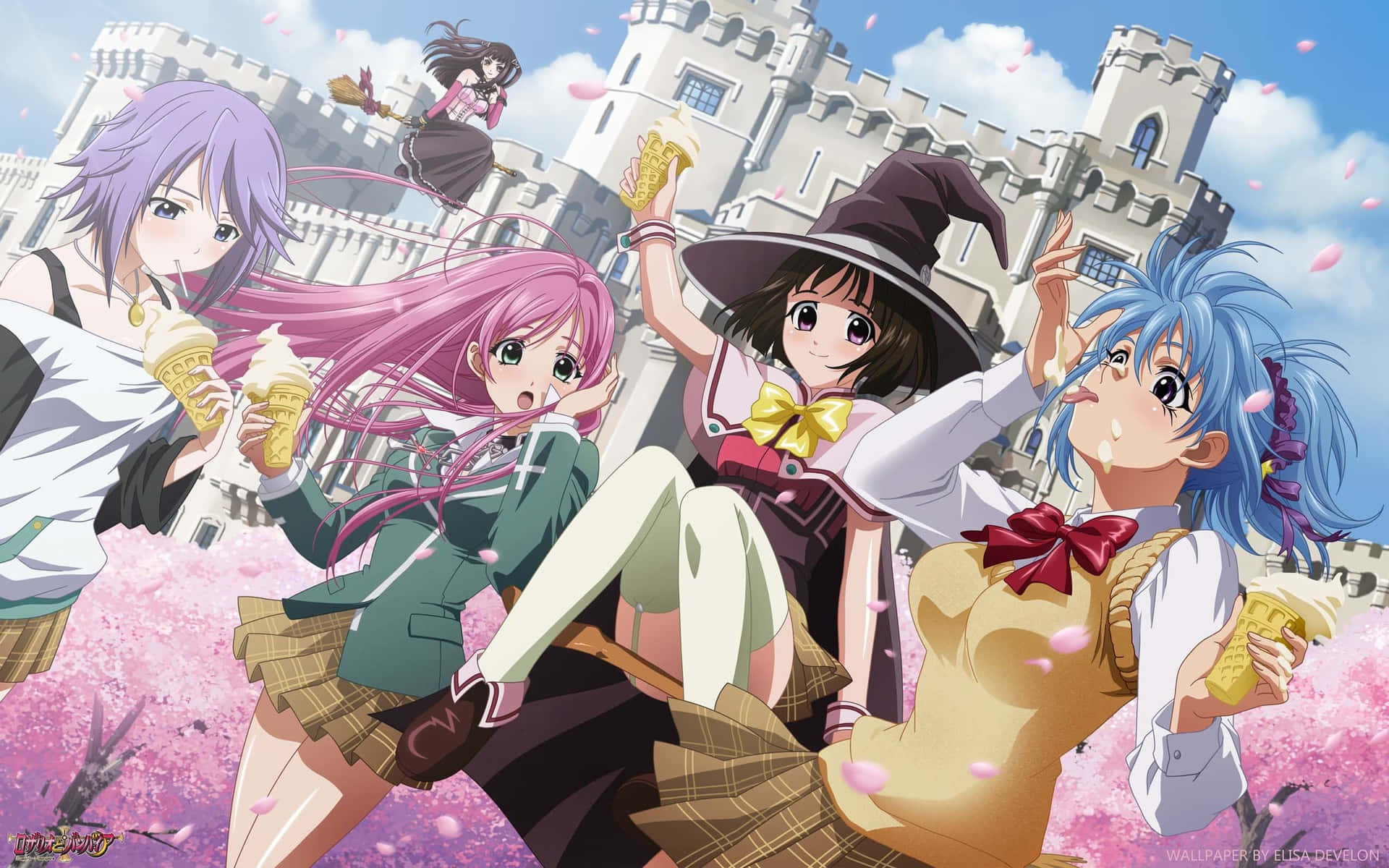 1920x1200 Rosario vampire Wallpaper