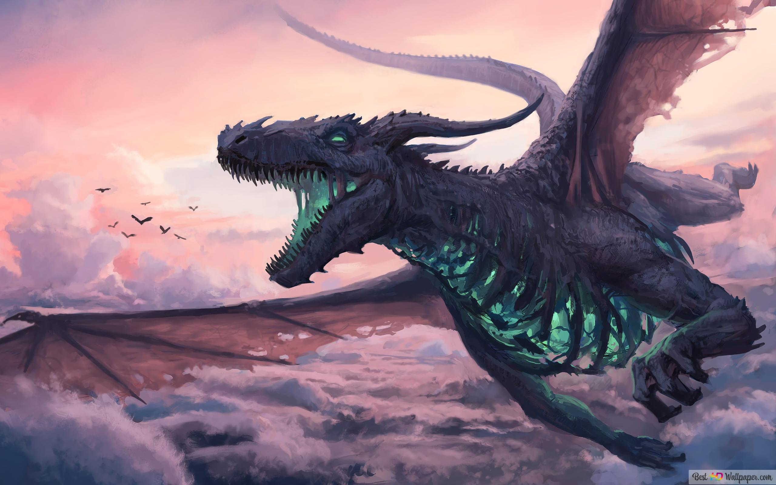 2560x1600 Undead Dragon 4K wallpaper download