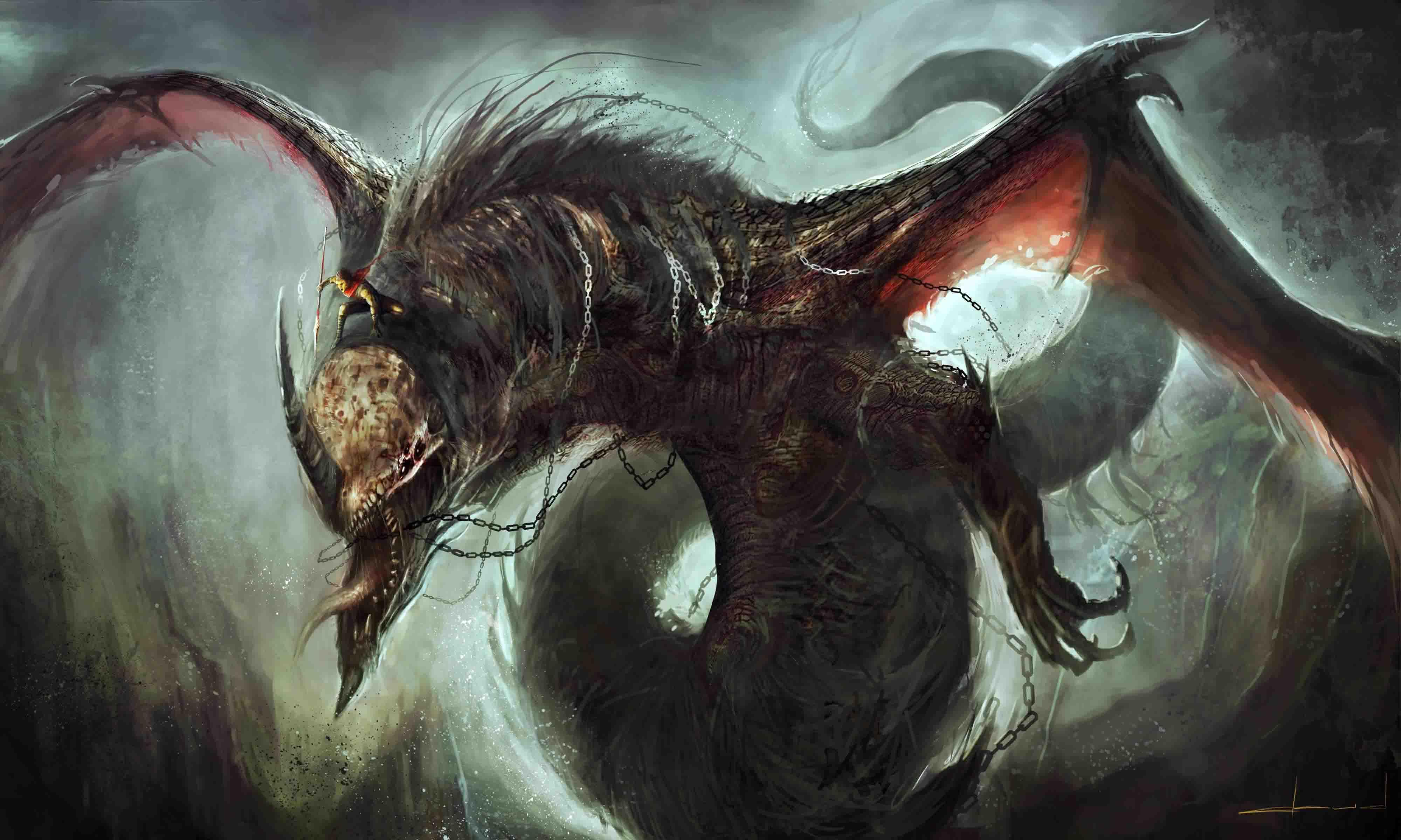 4000x2400 Undead Dragon 4000 × 2400