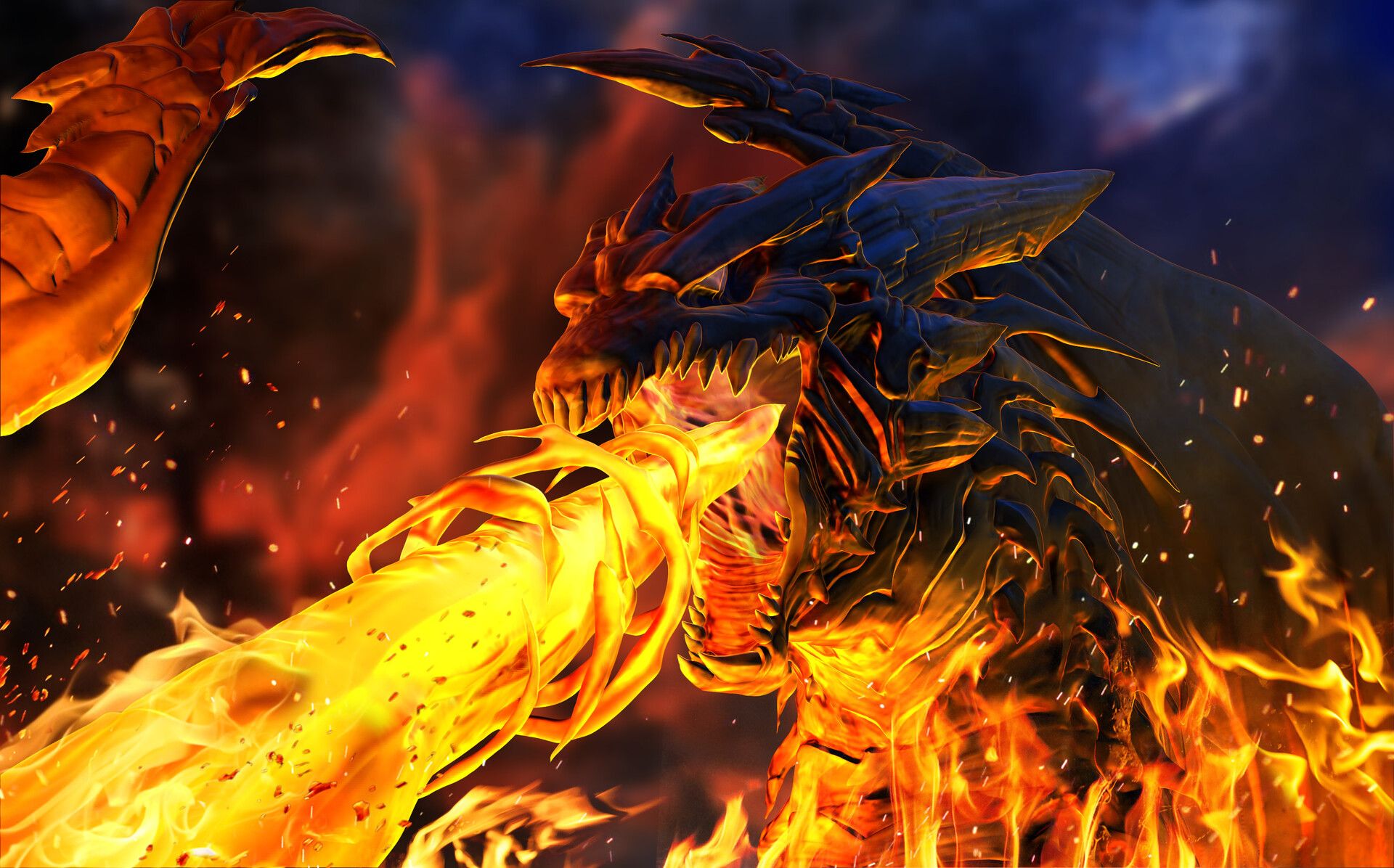 1920x1196 Undead Dragon