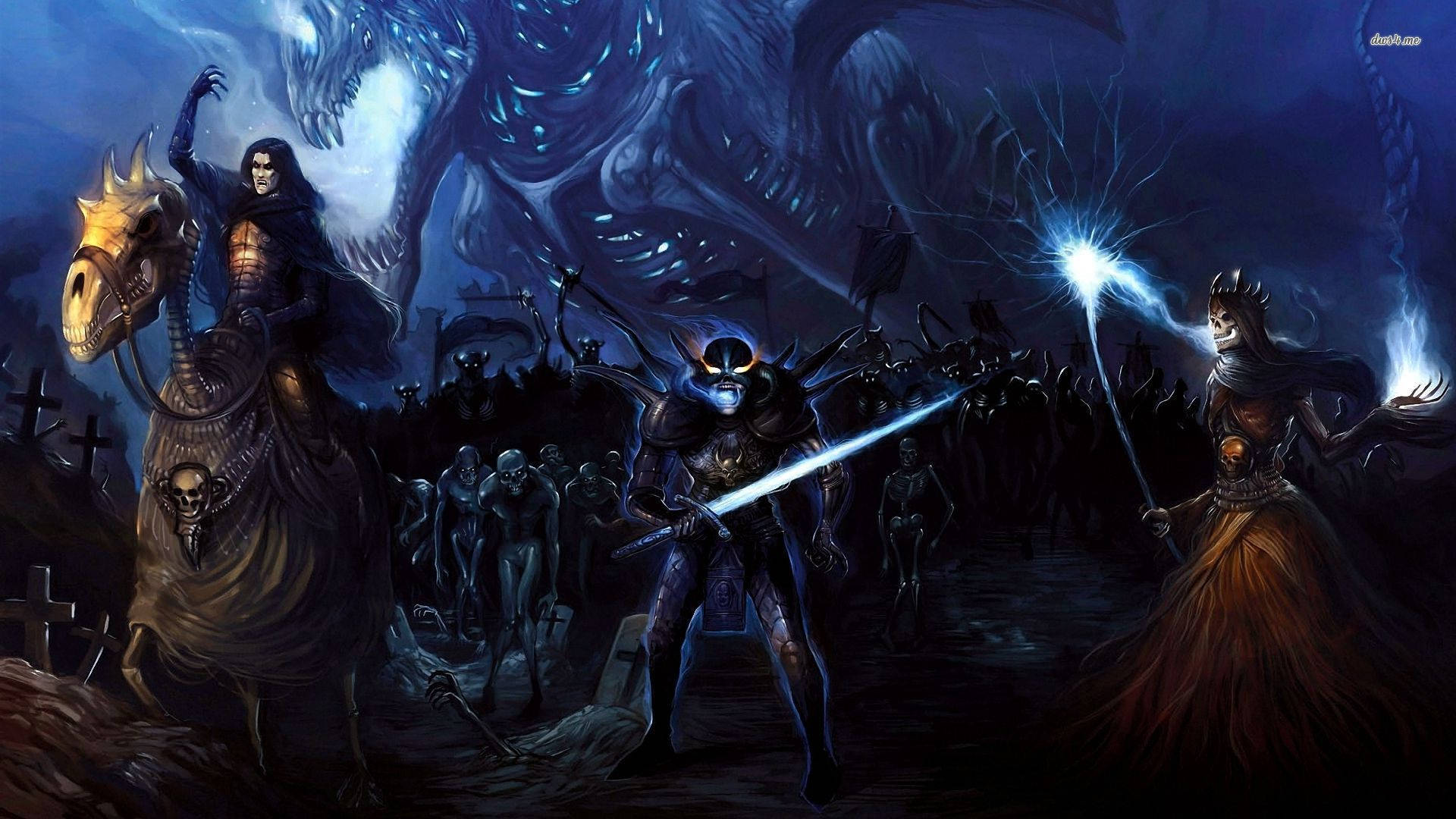 1920x1080 Download The Undead Army, Fueling The Everlasting Game Of Dungeons And Dragons Wallpaper