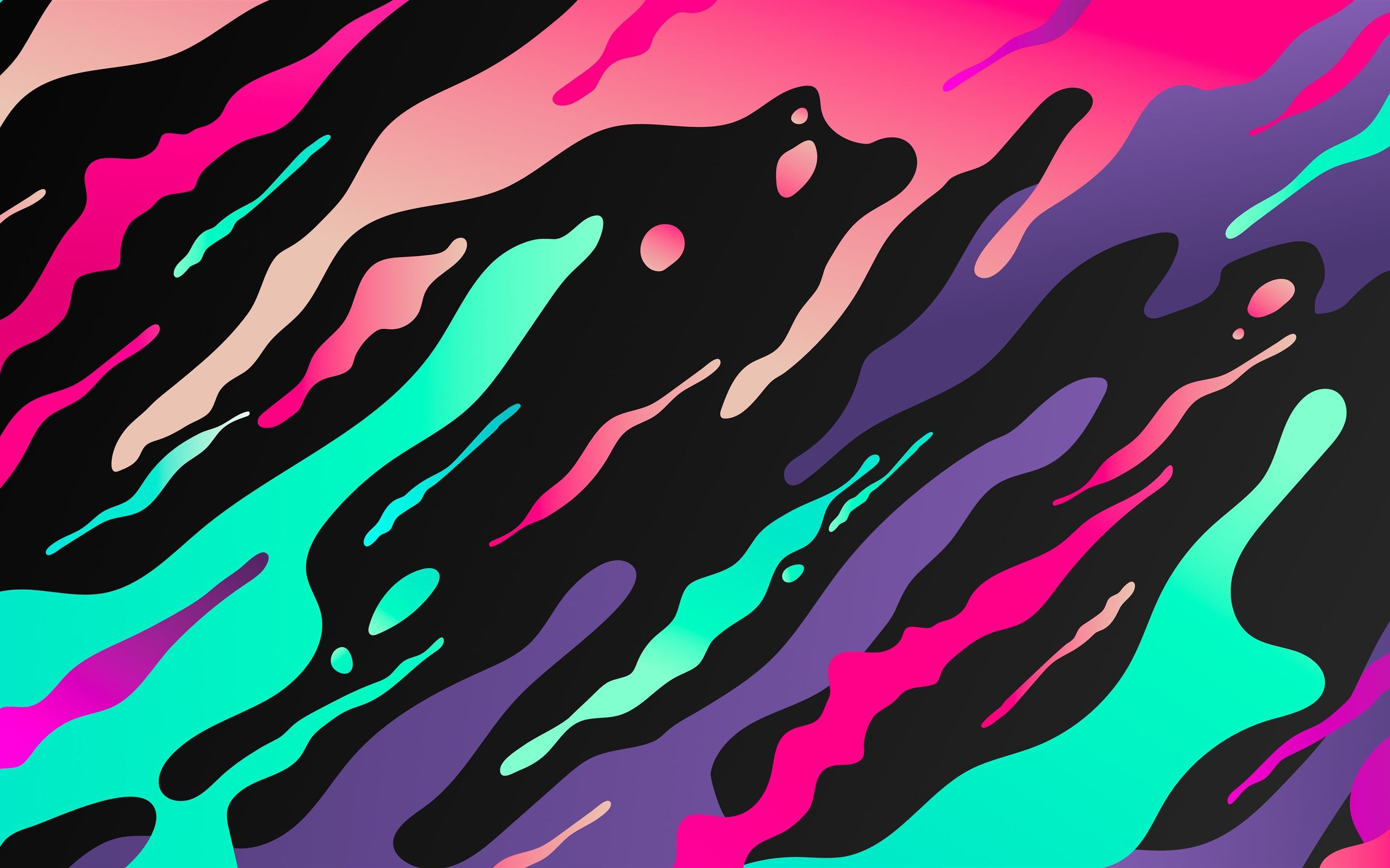 2880x1800 liquid flow abstract 8k MacBook Air Wallpaper Download