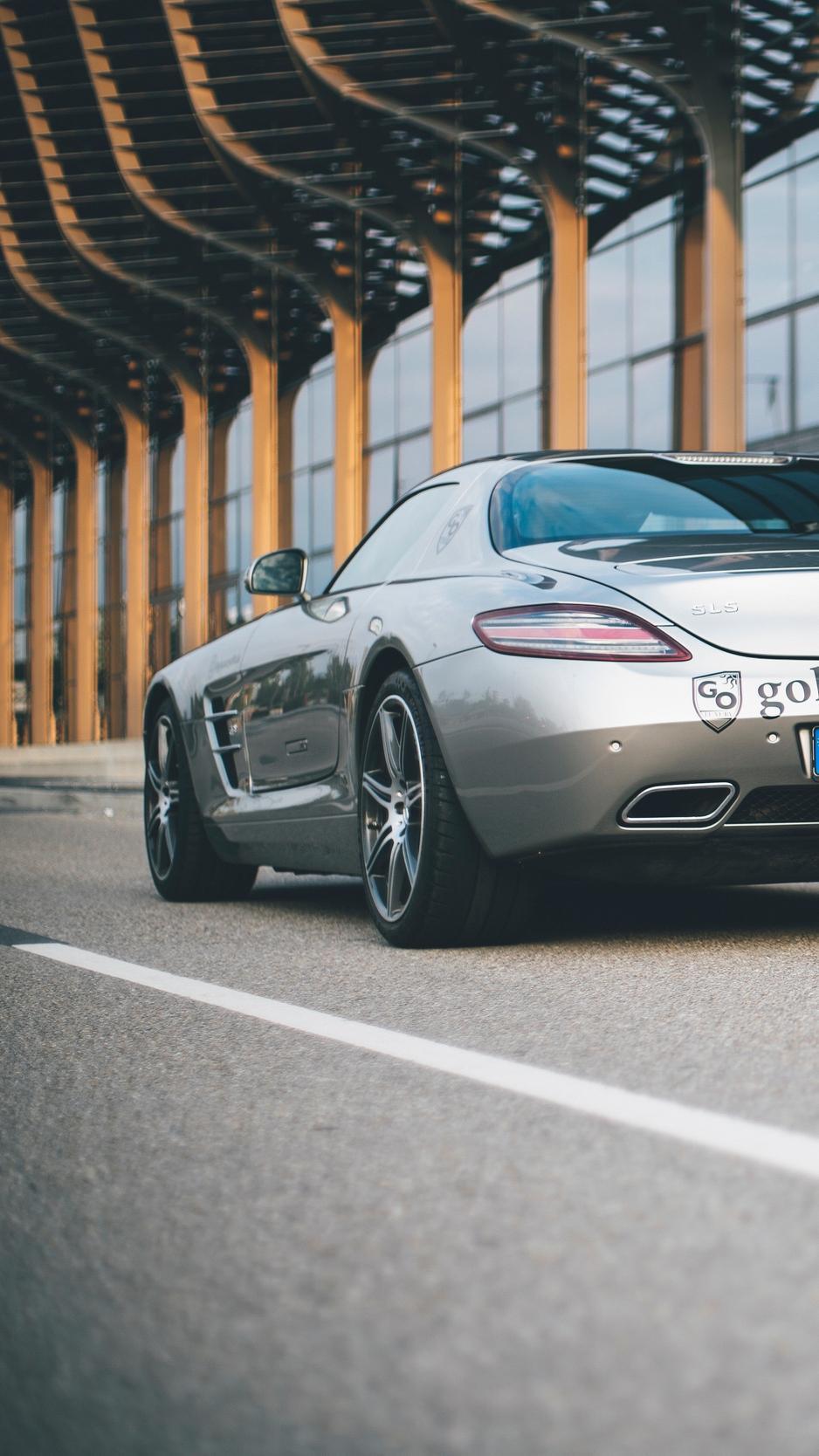 938x1668 Mercedes Benz SLS AMG iPhone Wallpaper