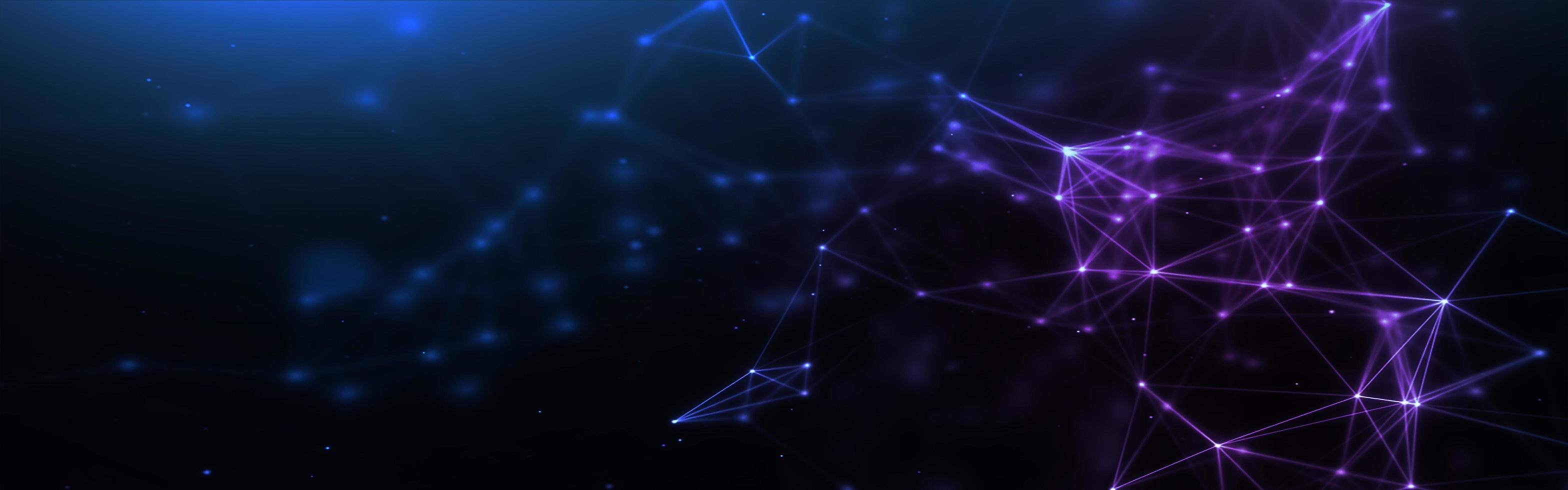 3136x980 internet technology background blue HD