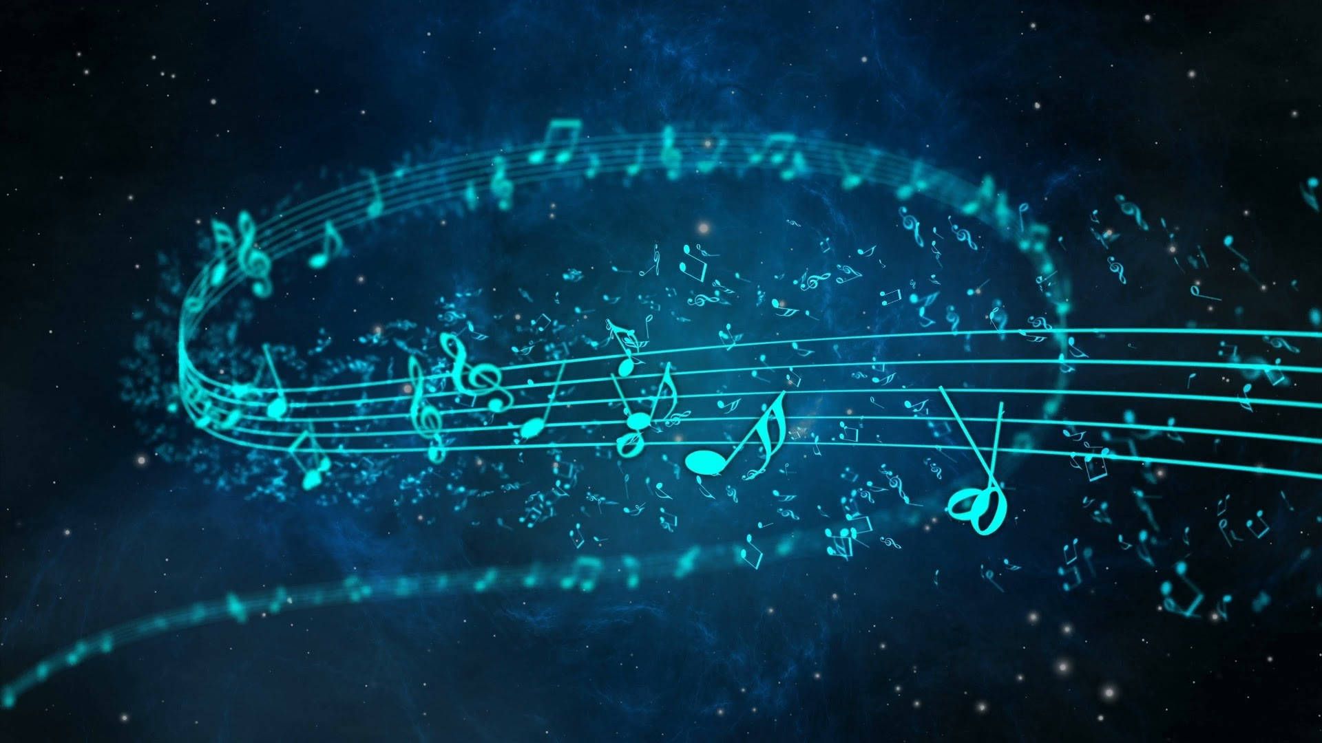1920x1080 Download Cute Music Notes Abstract Art Wallpaper