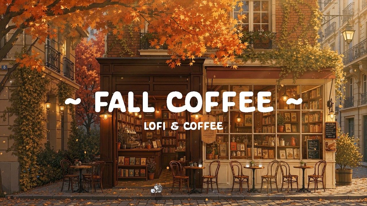 1280x720 Relaxing Fall Cafe Shop