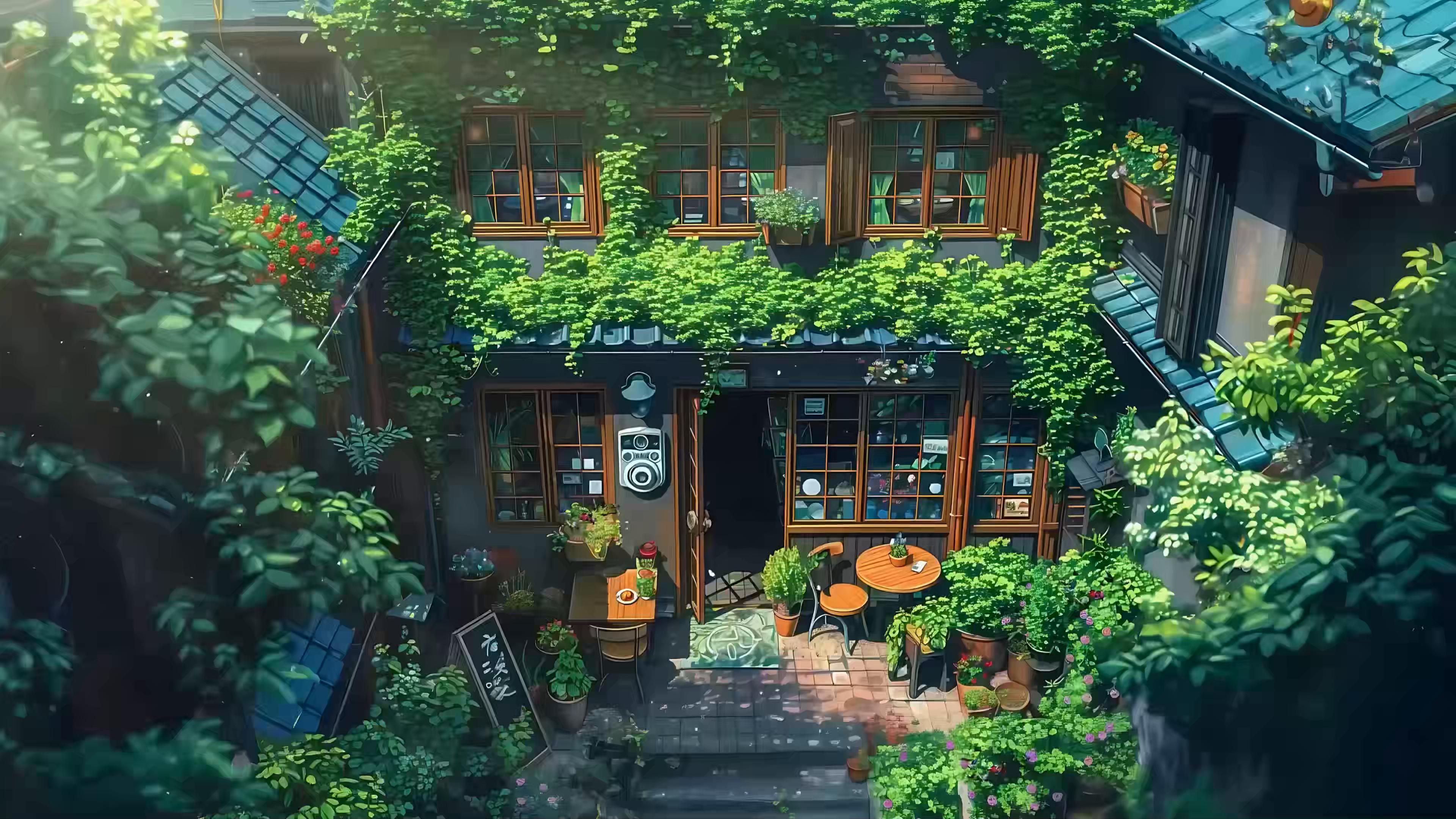 3840x2160 Coffee Shop Live Wallpaper