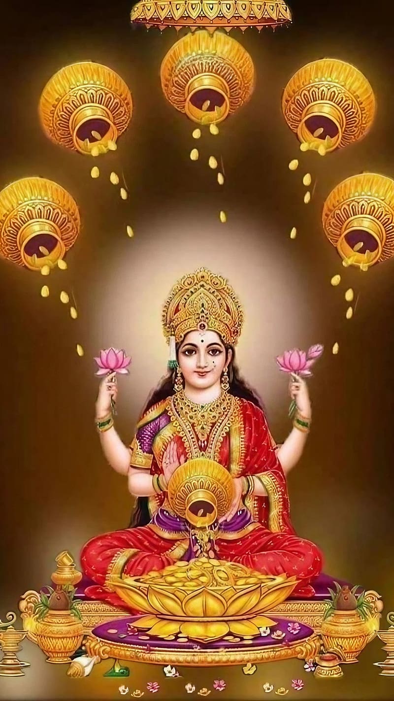 800x1423 Mahalaxmi, Hindu Goddess, bhakti, devotional, HD phone wallpaper