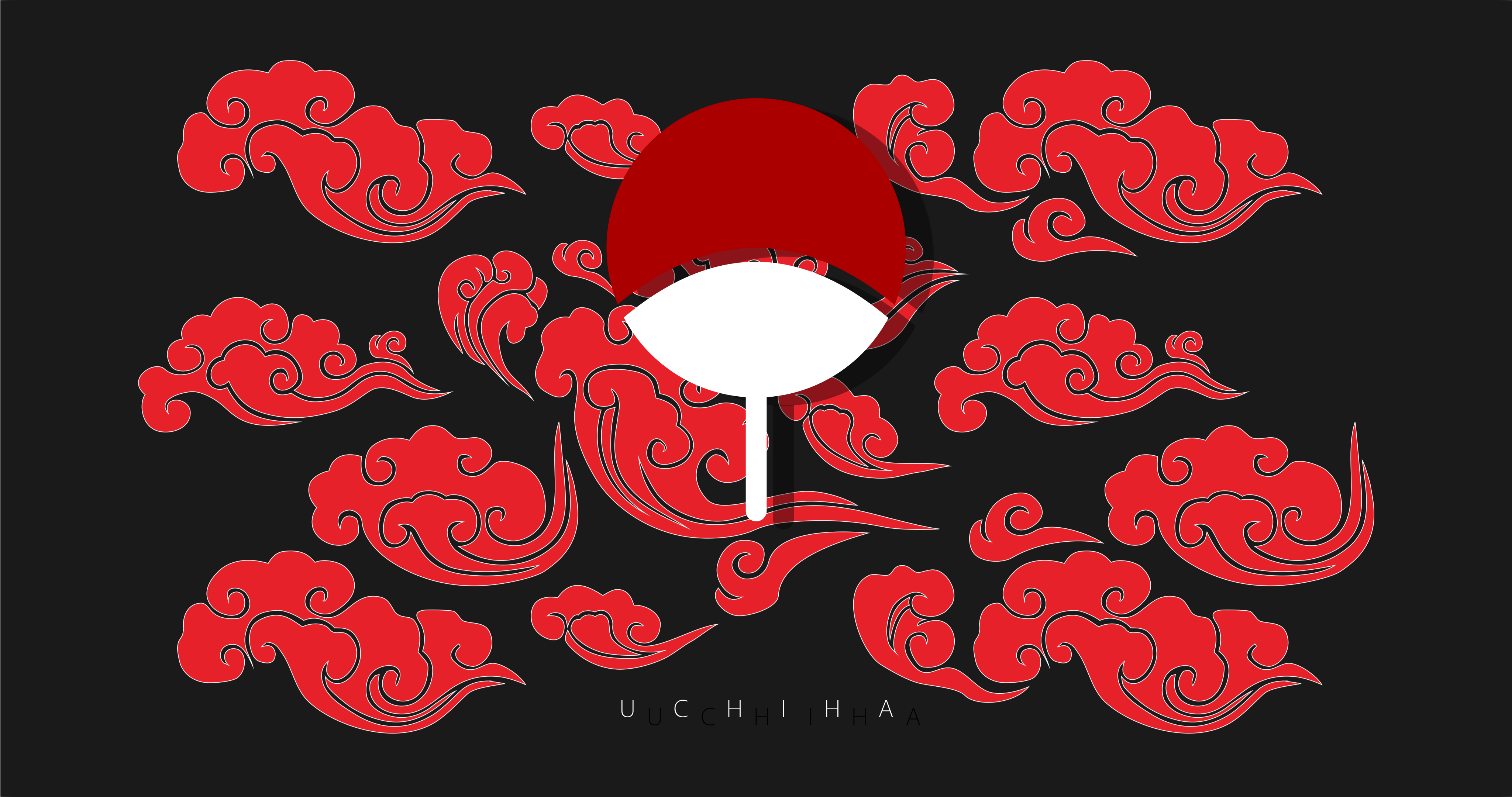 4097x2160 Uchiha Crest and Clouds of blood. [Wallpaper]