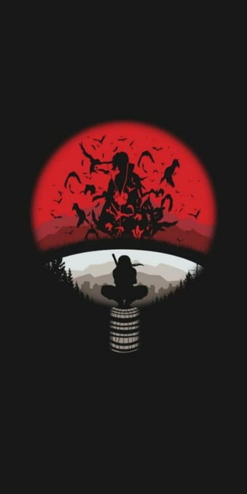 800x1600 Uchiha Clan, corazones, itachi, one, rebels, rogue, sin, star, symbol, wing, HD phone wallpaper
