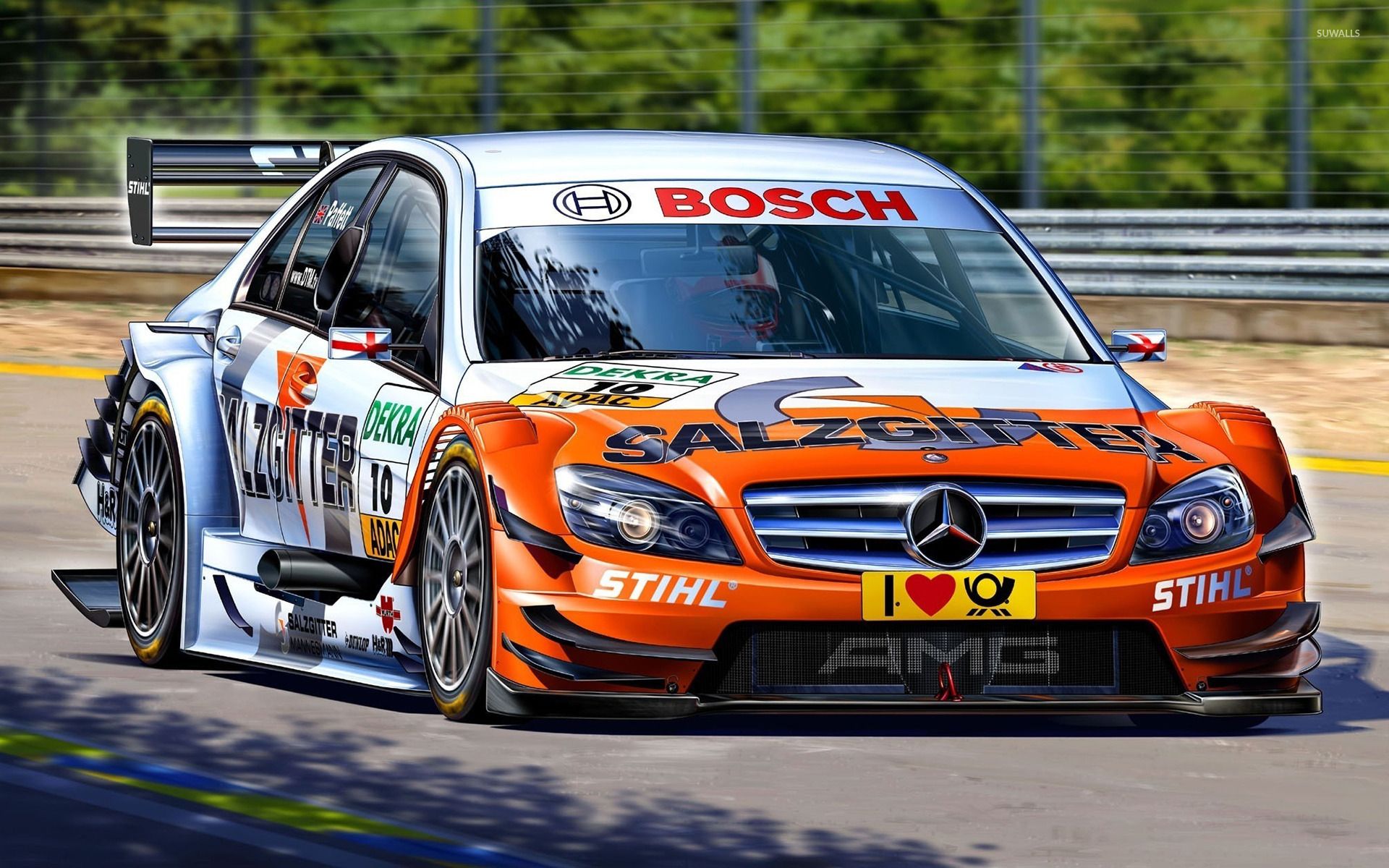 1920x1200 Mercedes Benz C Classe Racing Wallpaper Wallpaper