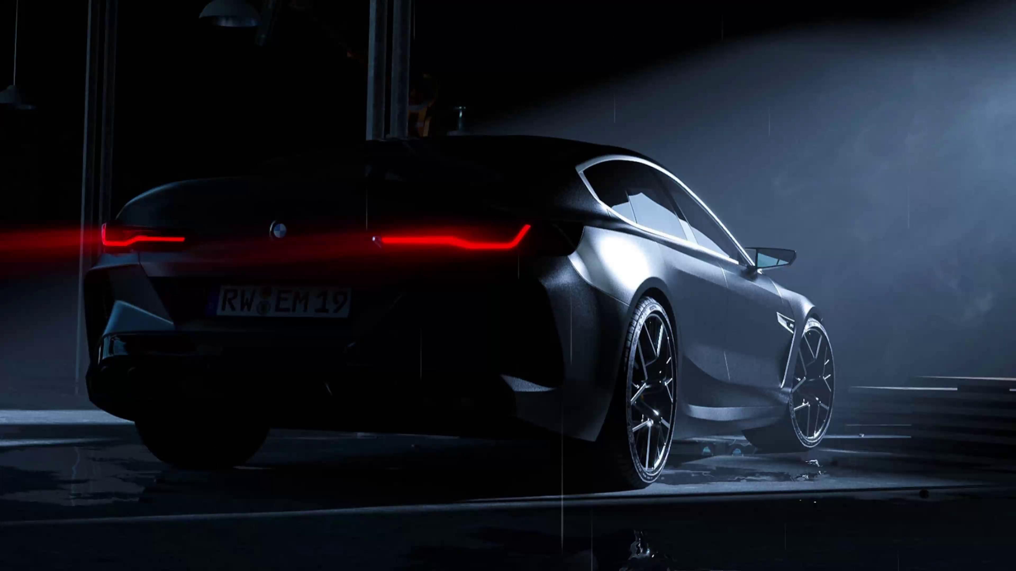 3840x2160 BMW M8 Black Live Wallpaper