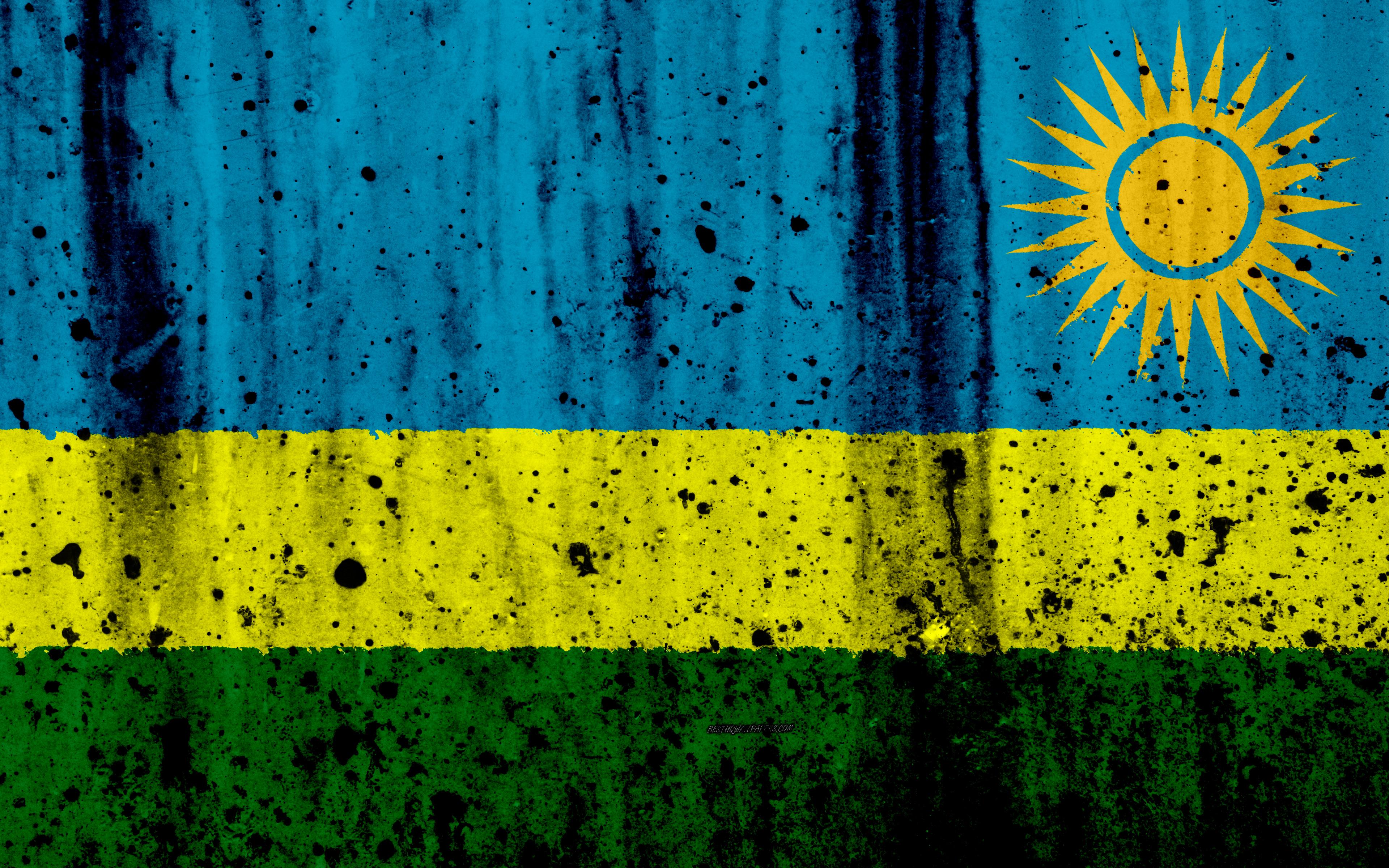 3840x2400 Rwanda Flag Wallpaper