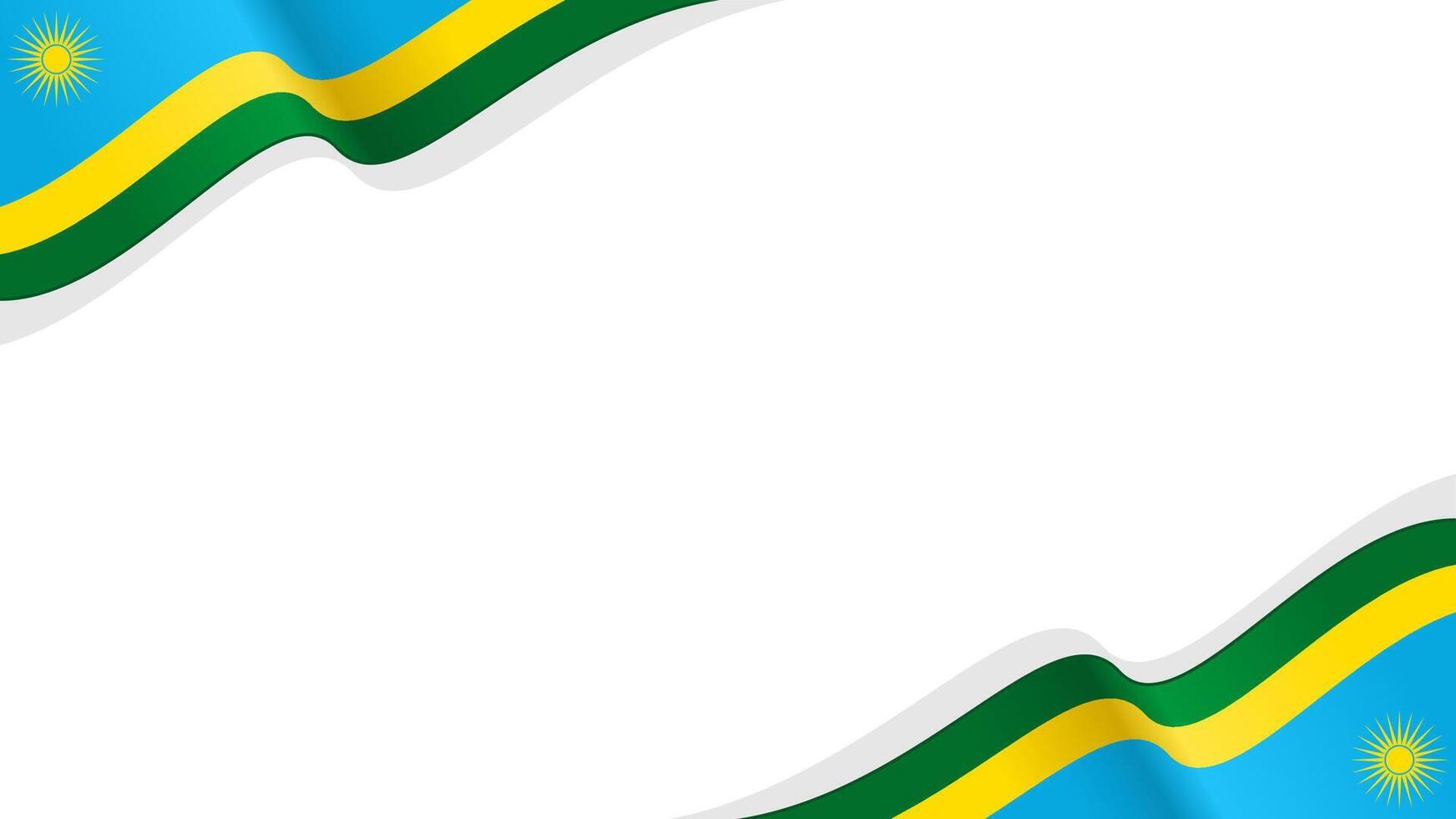 1744x980 wavy rwanda flag frame background with copy space for text. rwanda national day