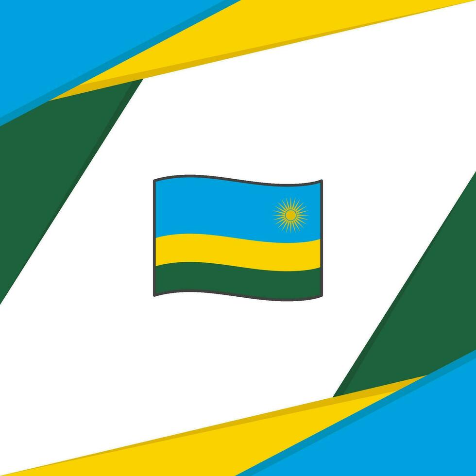 980x980 Rwanda Flag Abstract Background Design Template. Rwanda Independence Day Banner Social Media Post. Rwanda