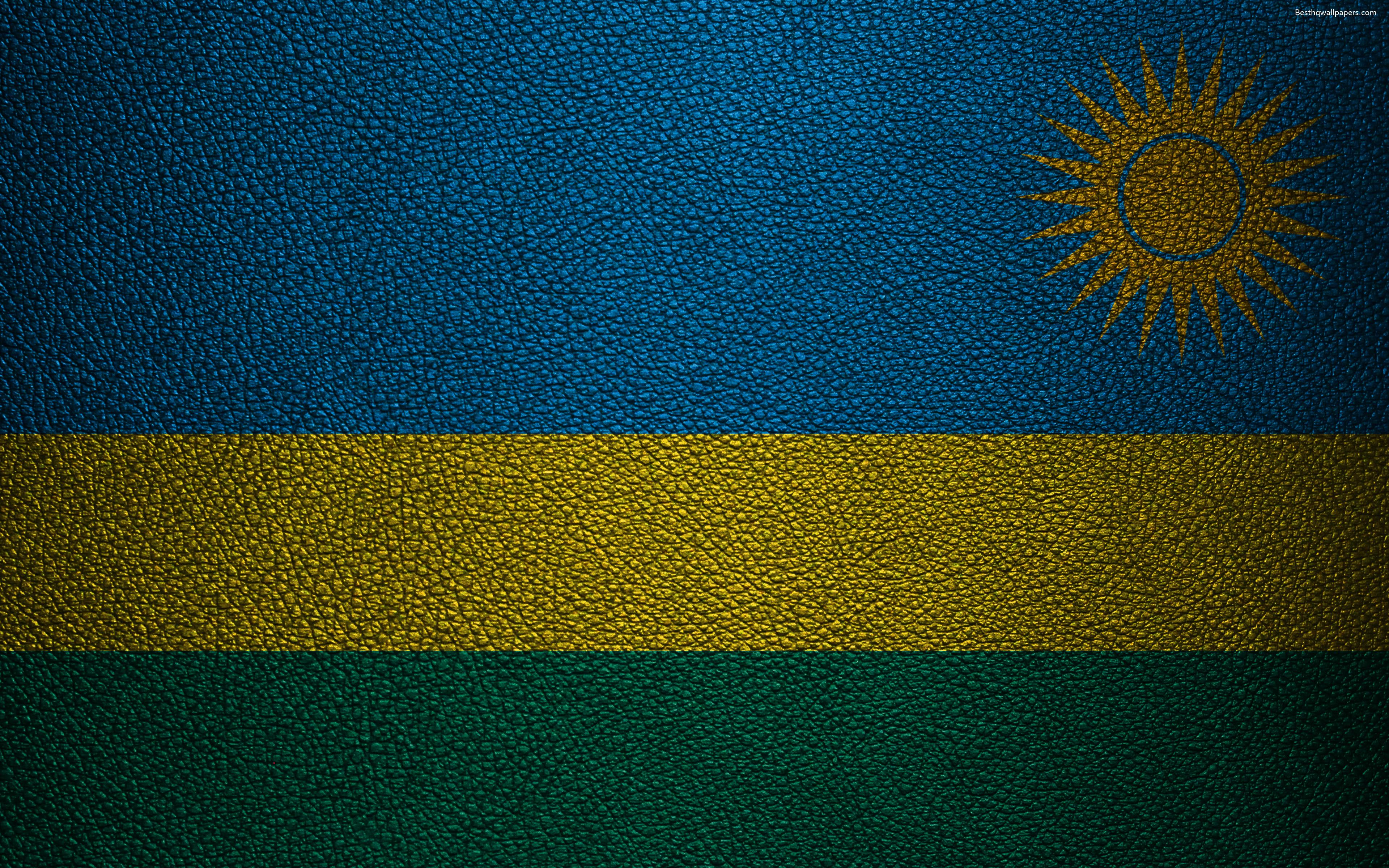 3840x2400 Rwanda Flag Wallpaper