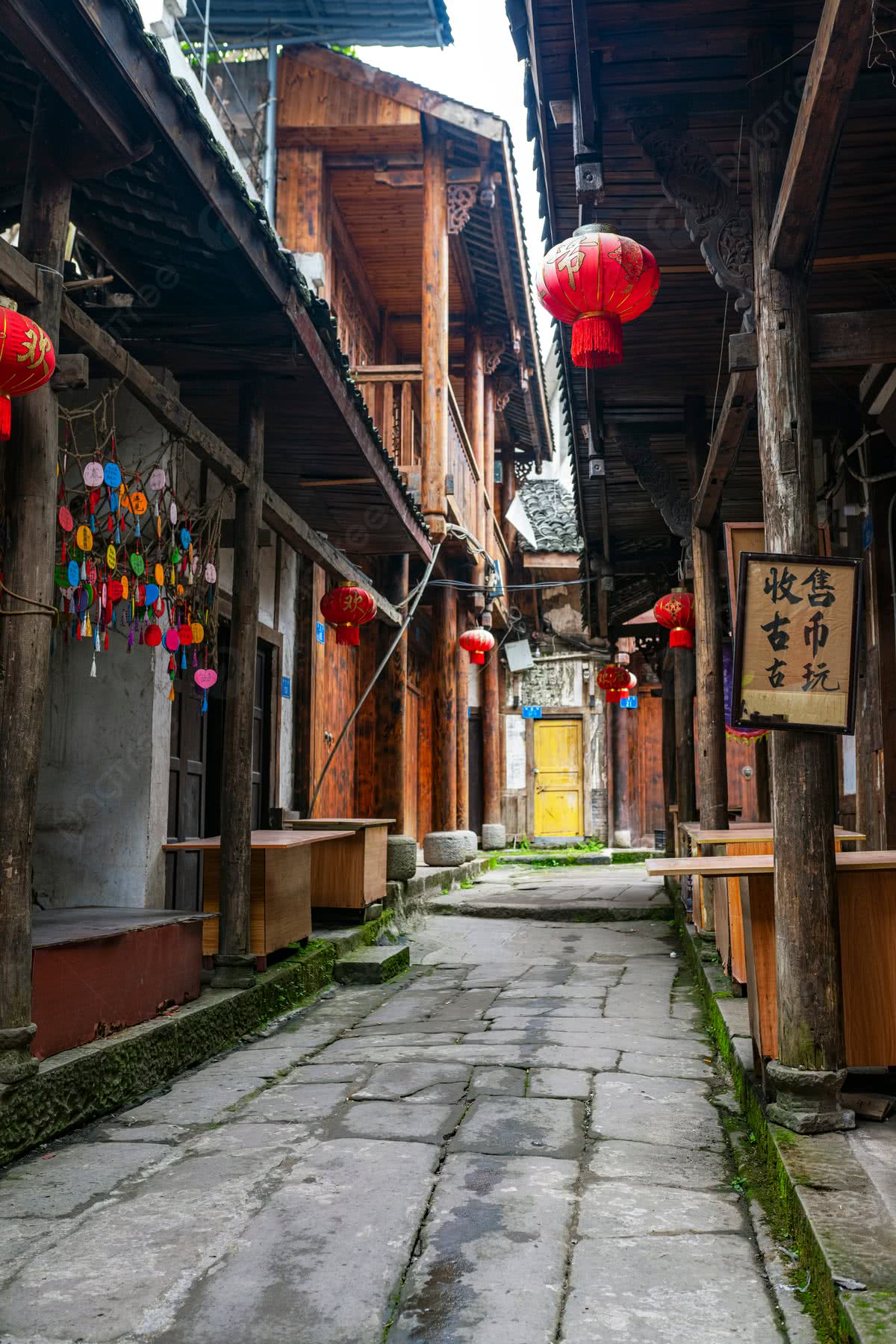 1200x1800 Old Style Photography Of The Old Street Of The Republic Of China Background Wallpaper Image For Free Download