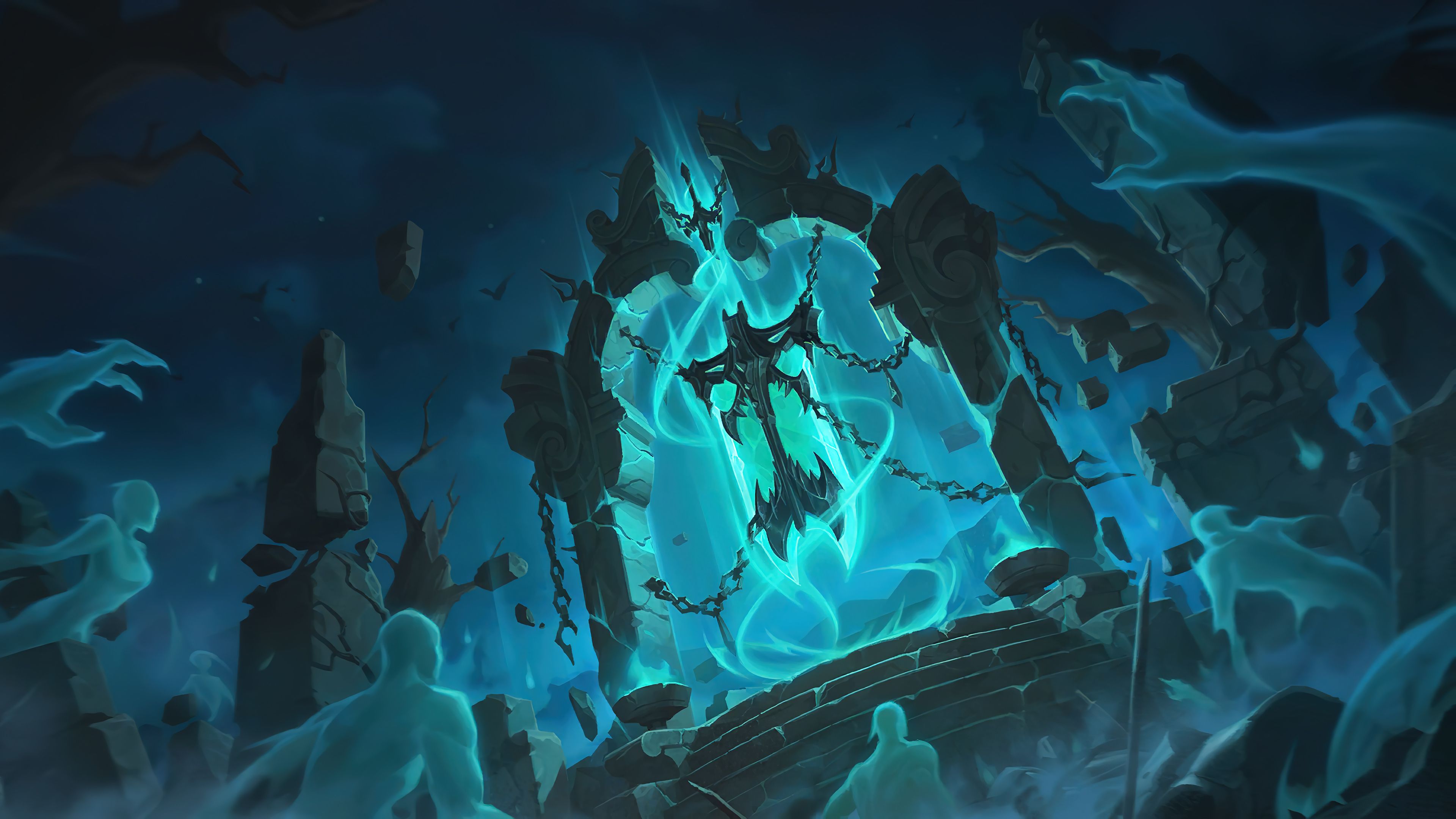 3840x2160 Haunted Tomb Shadow Isles LoR Wallpaper 4K HD PC h