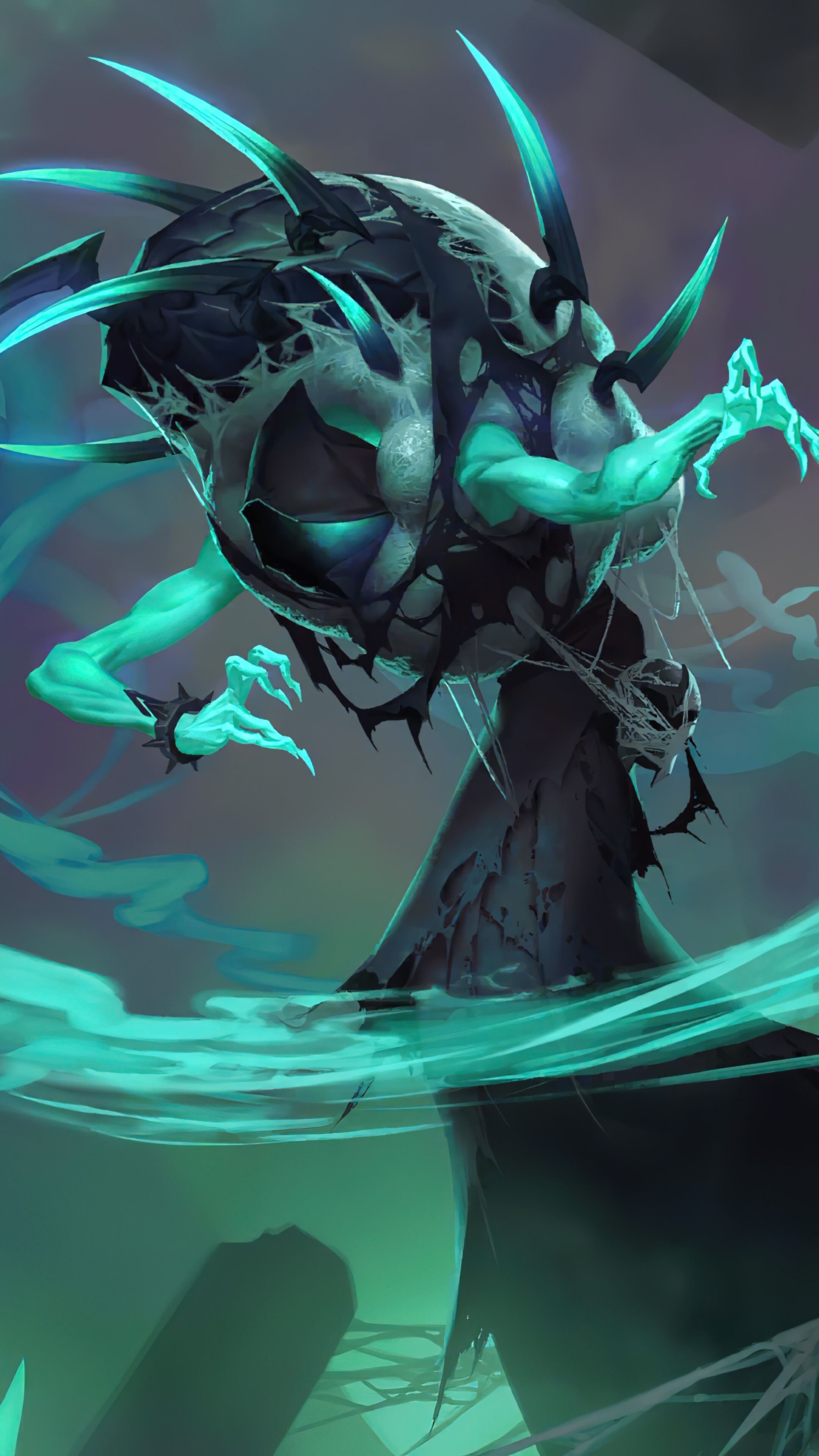 2160x3840 Wraith of Echoes Shadow Isles Runeterra 4K Wallpaper iPhone HD Phone i